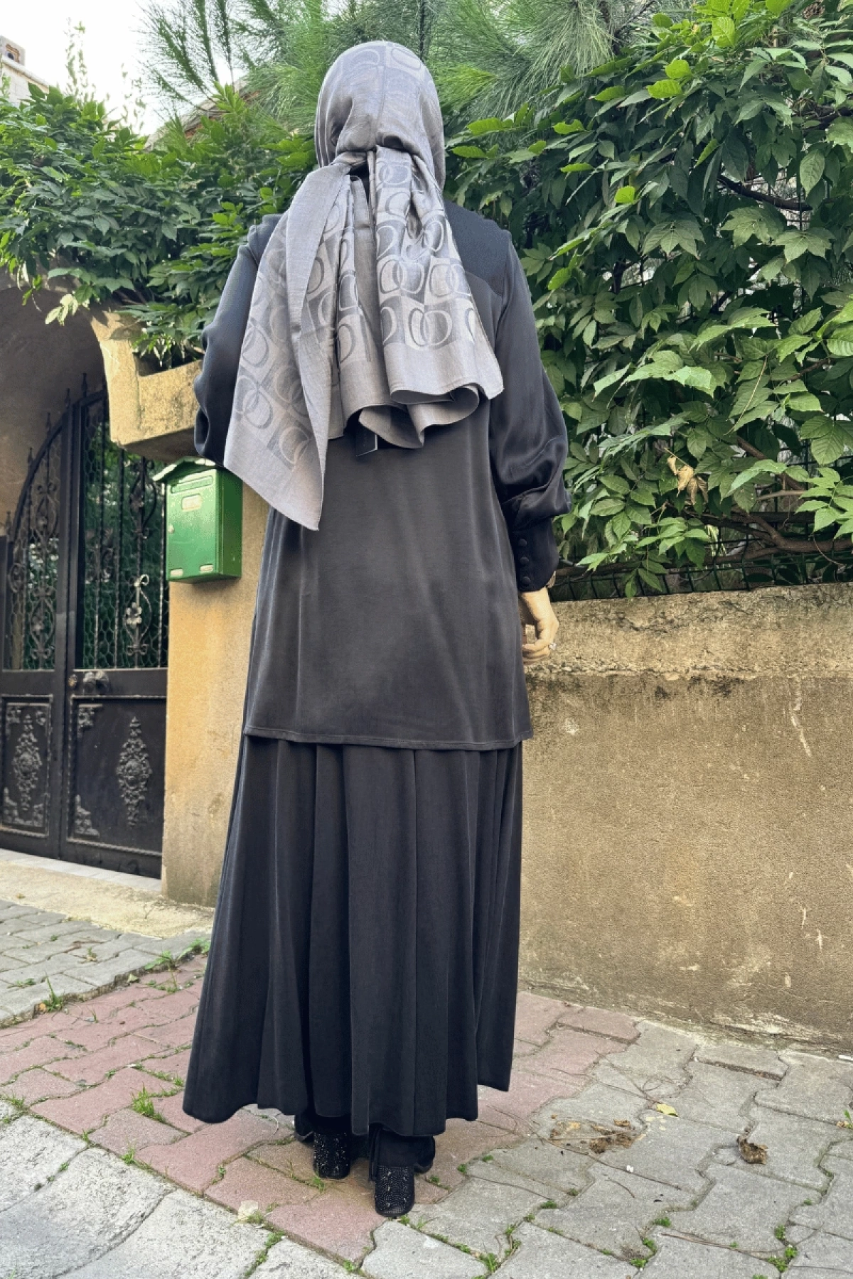 Miss Dalida Cupro Kloş Etek Siyah T25K-2005