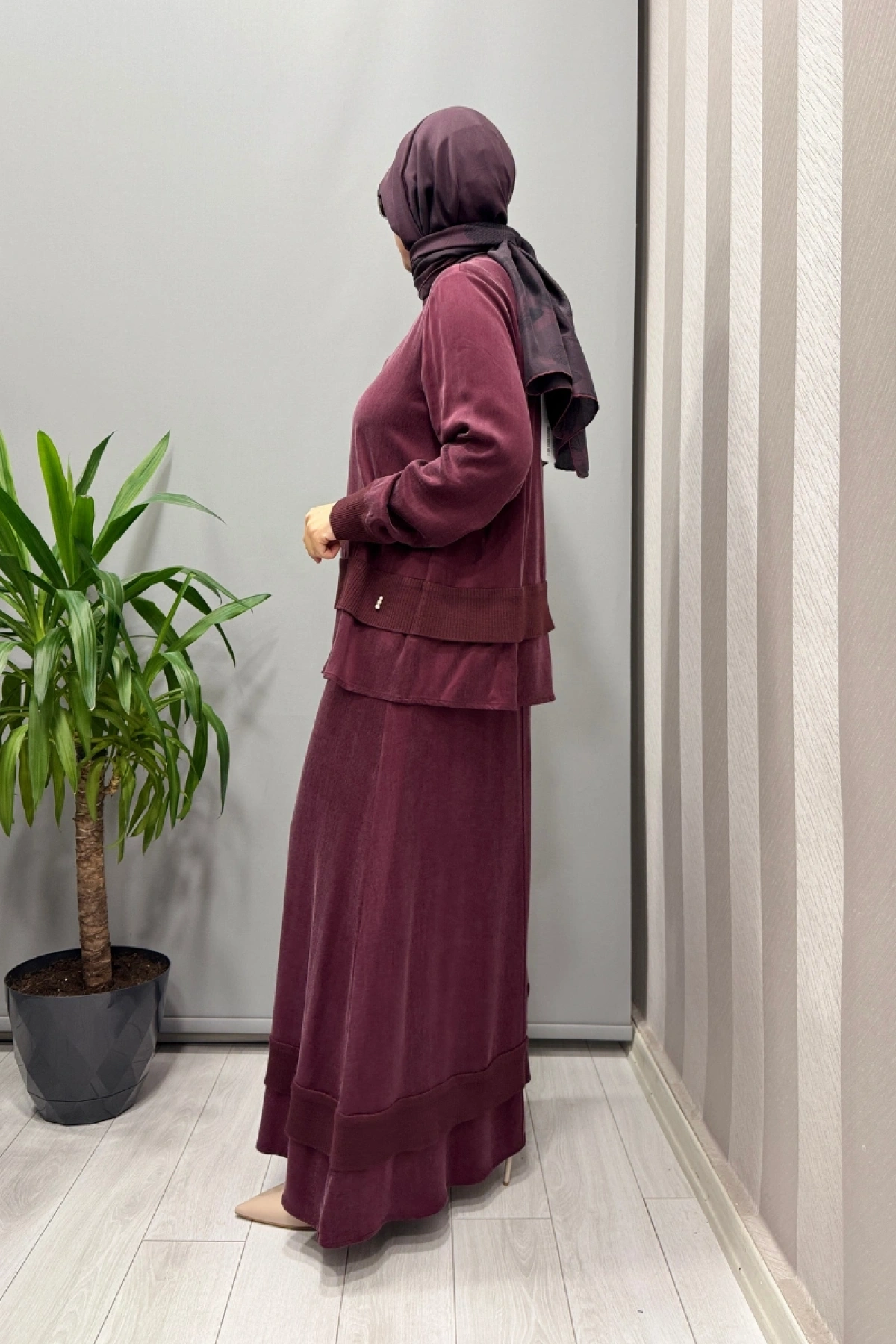 Miss Dalida Etekli Takım Bordo T26K-6002 (T26K-2000)