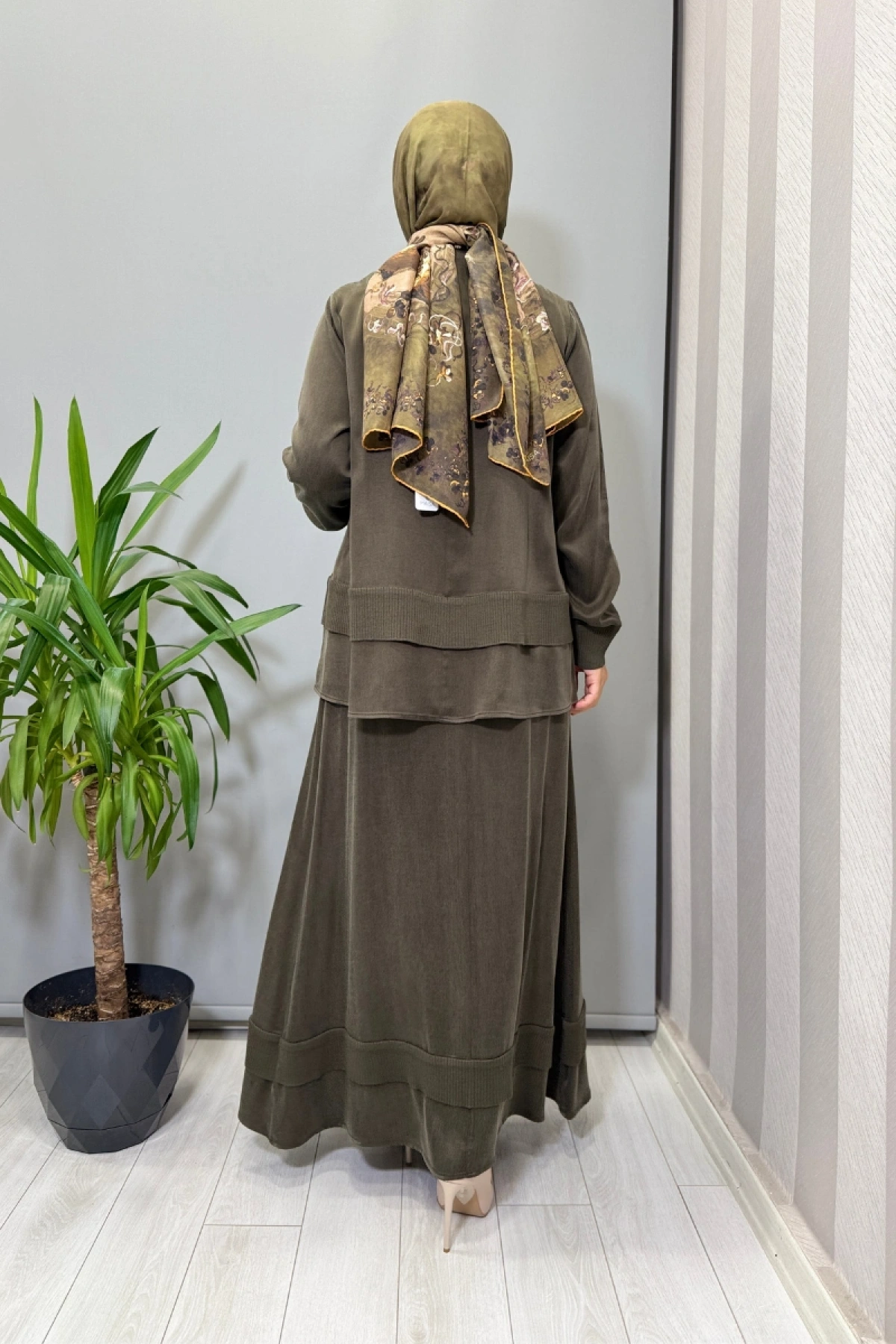 Miss Dalida Etekli Takım Haki T26K-6002 (T26K-2000)