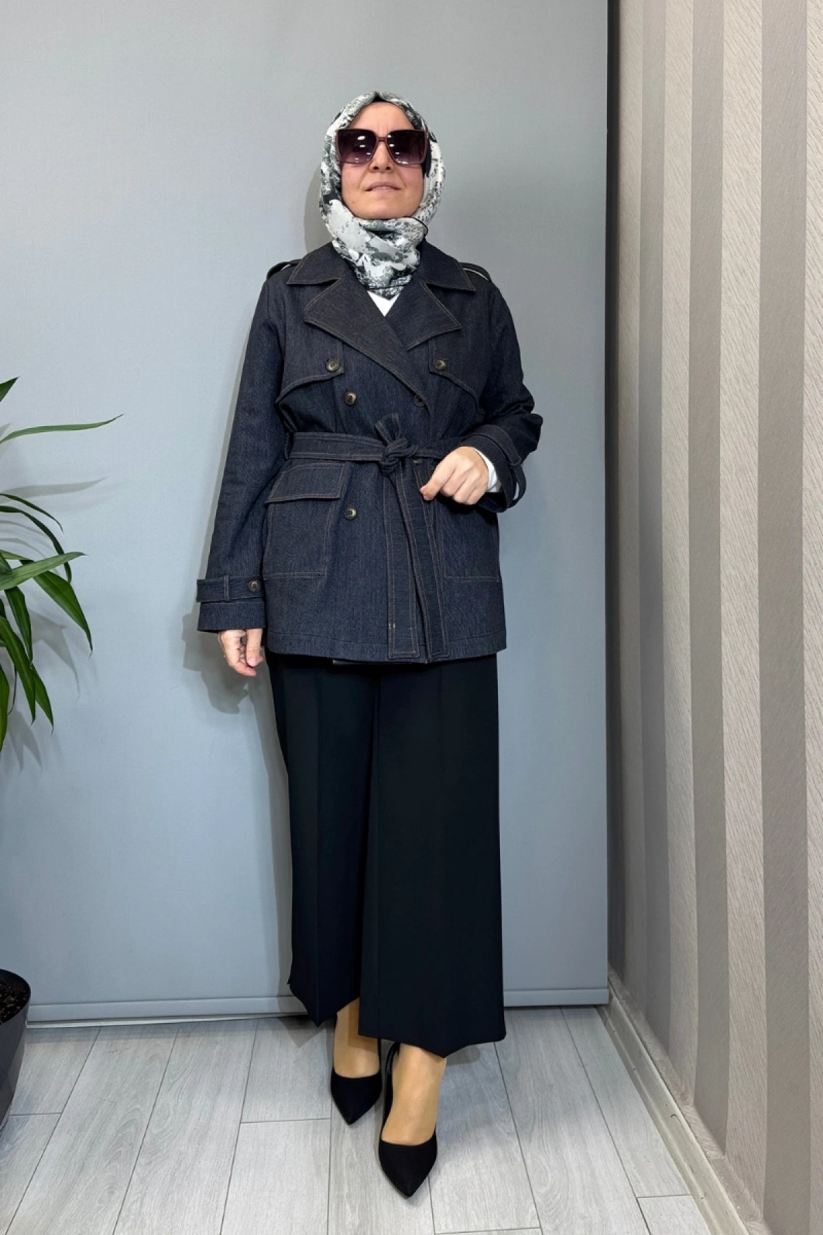 Miss Dalida Kargo Cepli Denim Ceket Siyah T26Y-8208