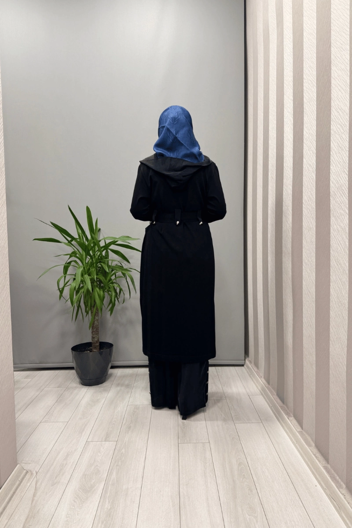 Miss Dalida Kemer Köprülü Düz Renk Kap Siyah T25Y-9010