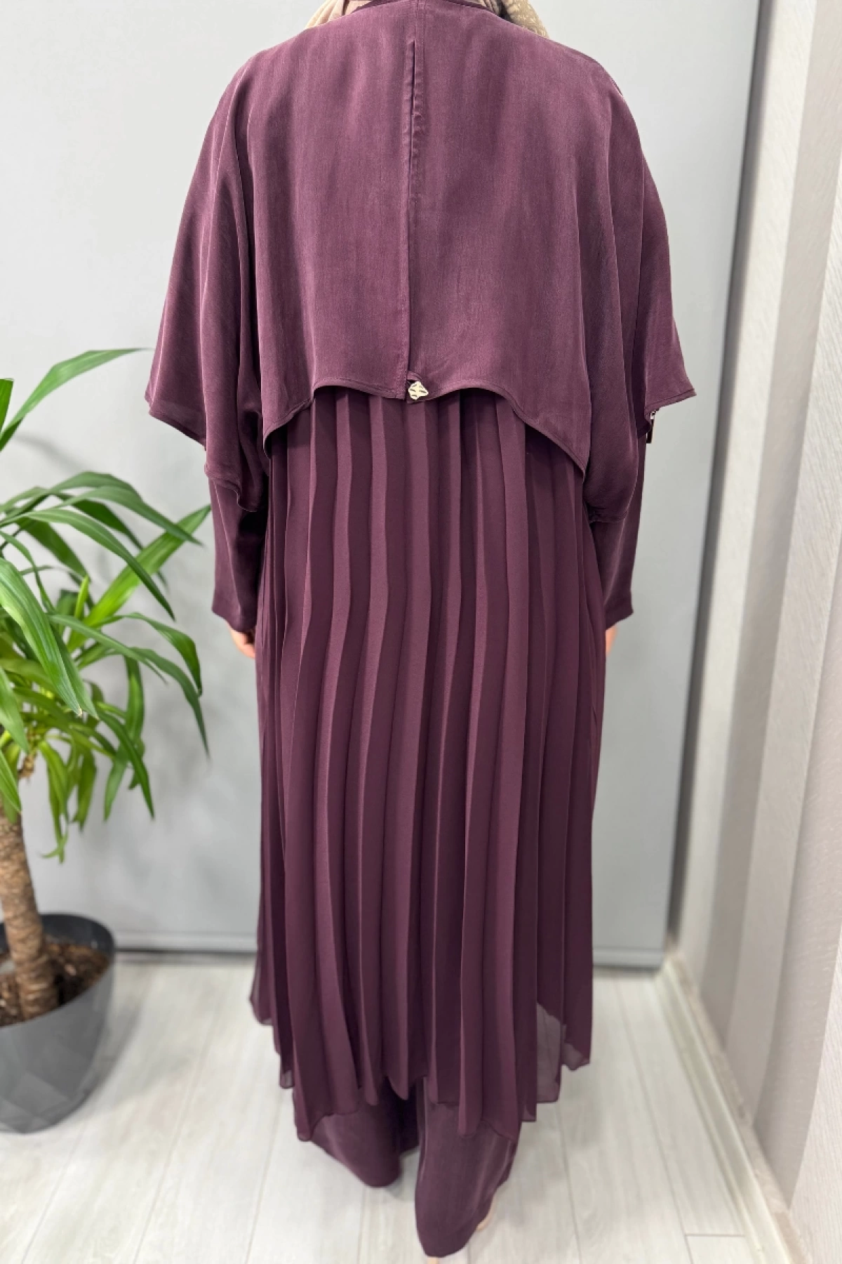 Miss Dalida Omuzu Fermuar Detaylı Ceket Bordo T25Y-8001