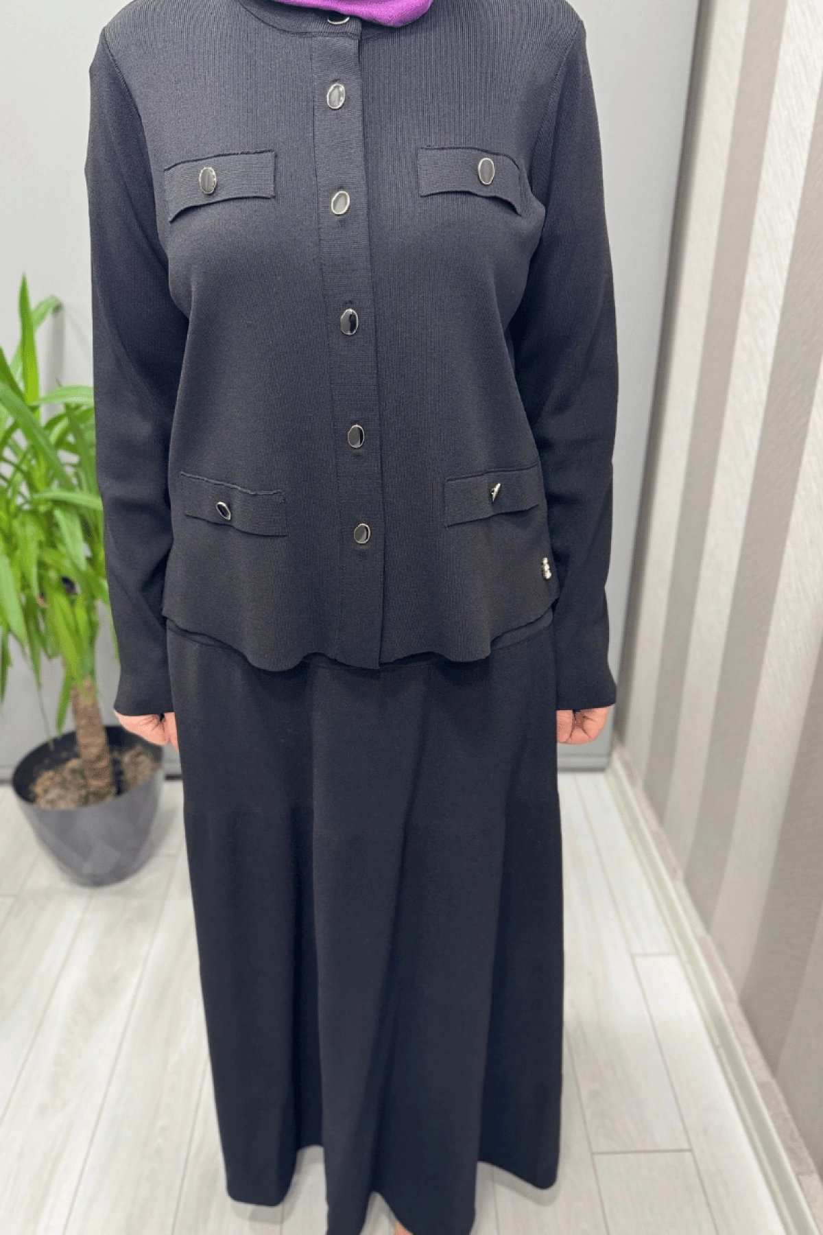 Miss Dalida Triko Etek Siyah T25Y-2004