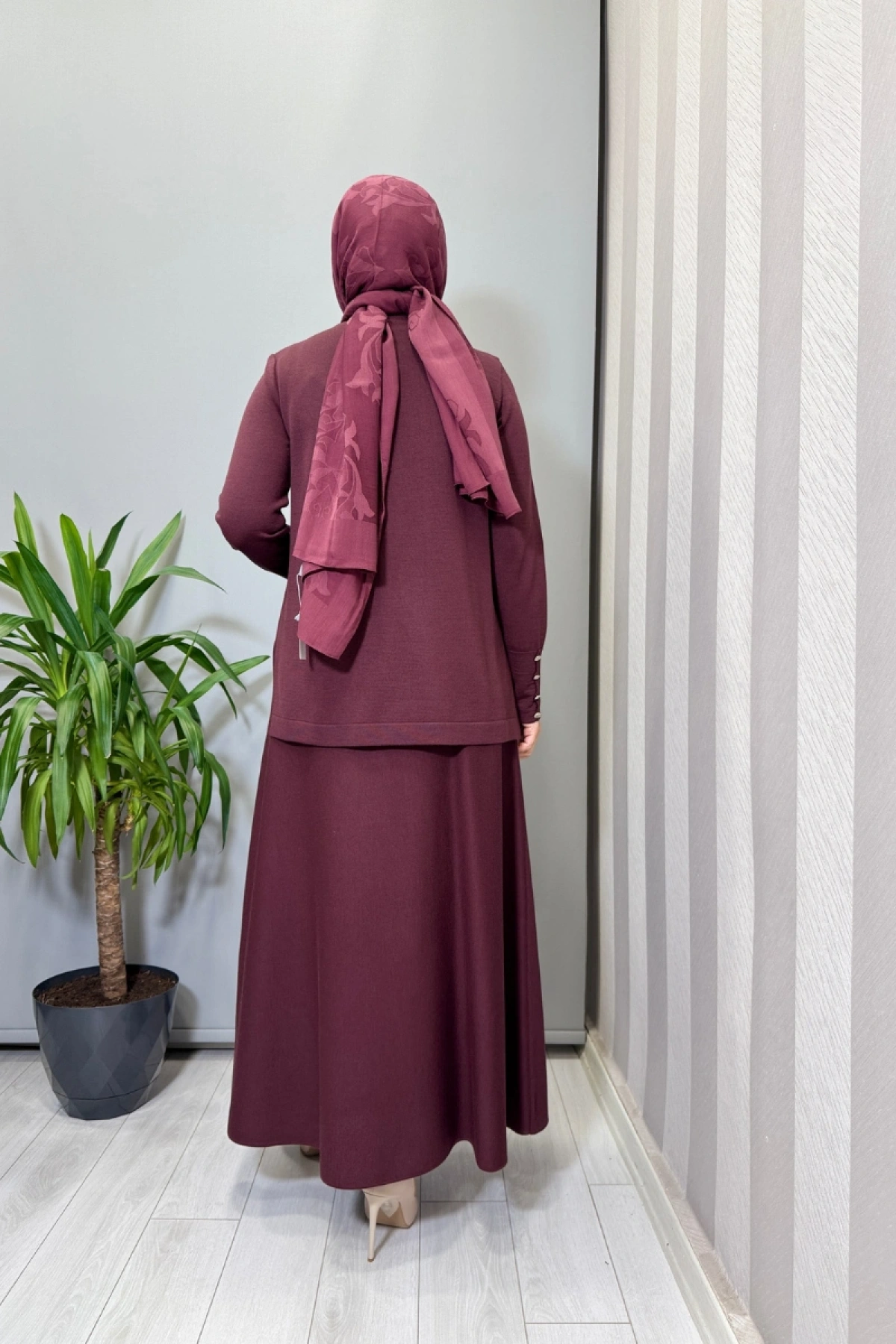 Miss Dalida Triko Takım Bordo T26K-6018 (T26K-2011)