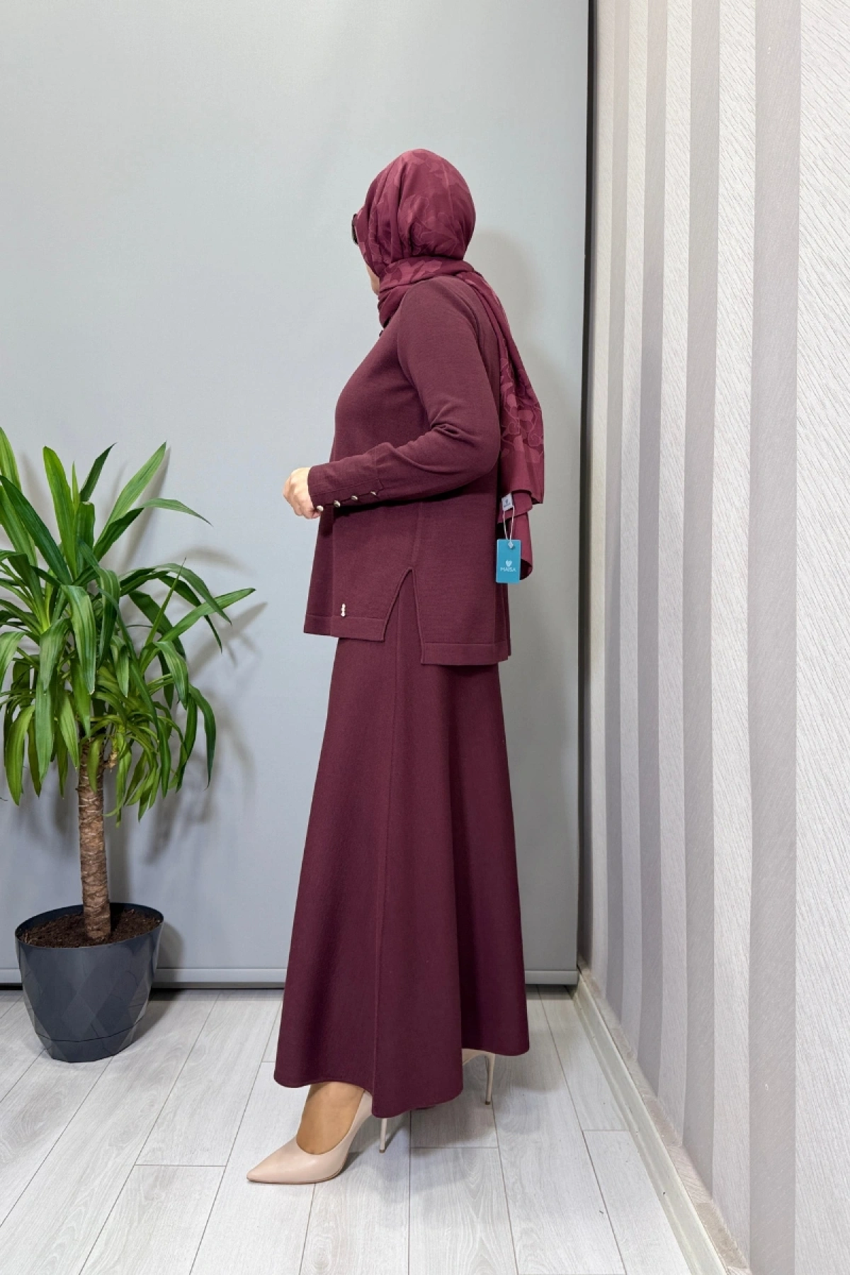 Miss Dalida Triko Takım Bordo T26K-6018 (T26K-2011)