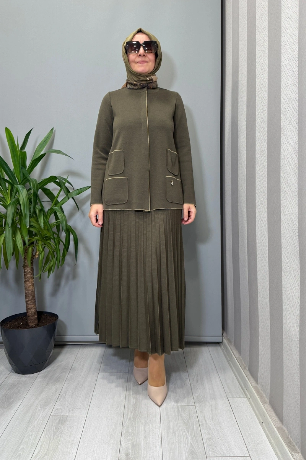 Miss Dalida Triko Takım Haki T26K-8201 (T26K-2004)