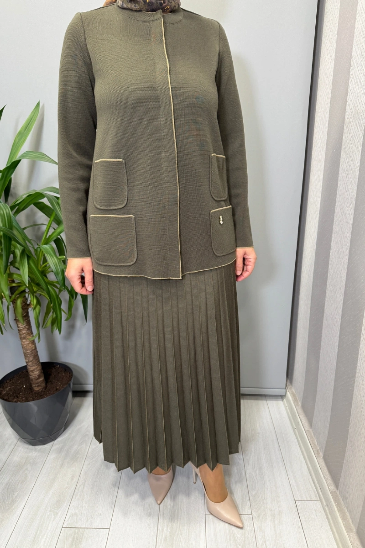 Miss Dalida Triko Takım Haki T26K-8201 (T26K-2004)