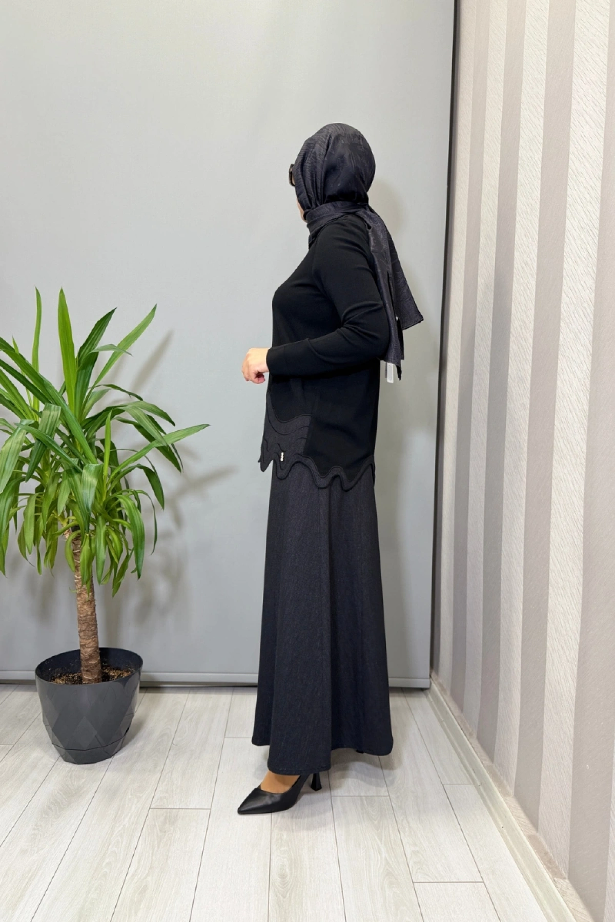 Miss Dalida Triko Tunik Etek Takım Siyah T25PF-6020 (2015)