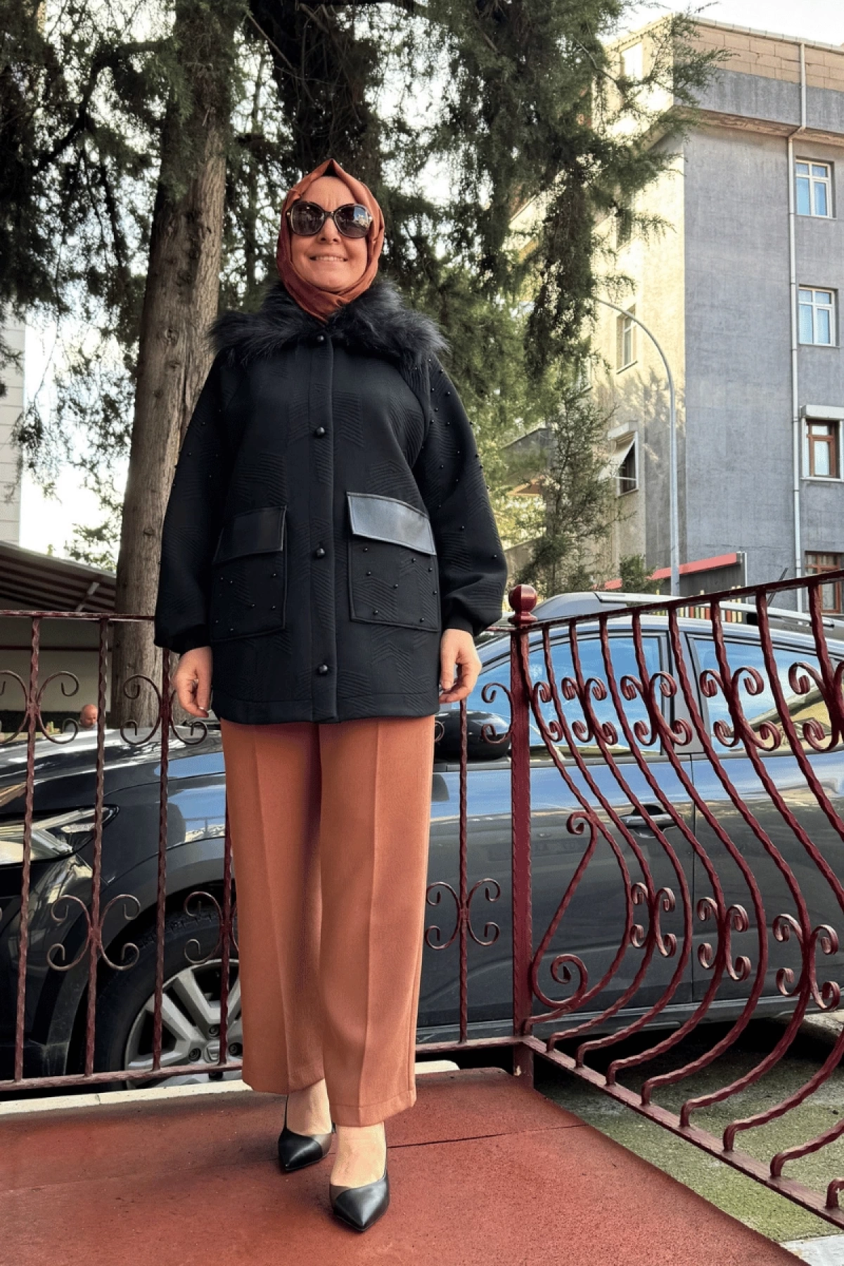 Misswhence Beli Lastikli Cepli Kalem Pantolon Tarçın 36102