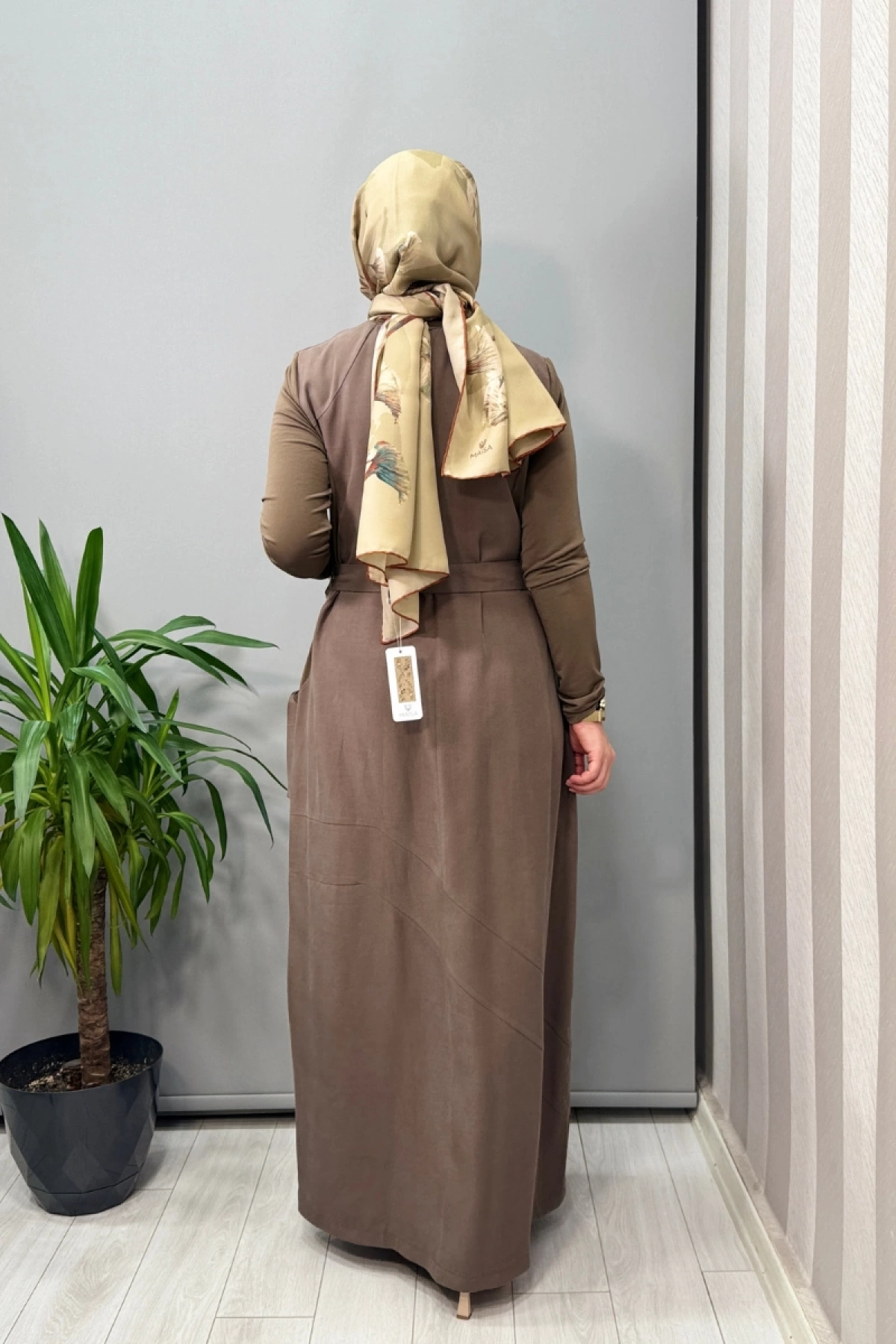 Misswhence Cep Detaylı Basic Elbise Vizon 37814