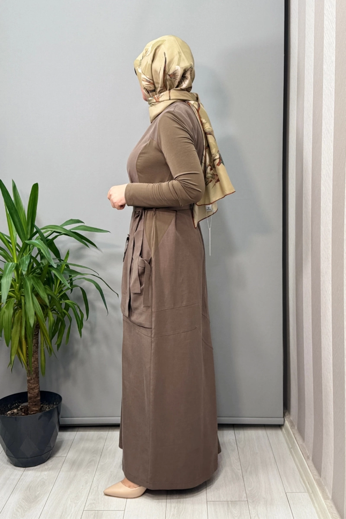 Misswhence Cep Detaylı Basic Elbise Vizon 37814