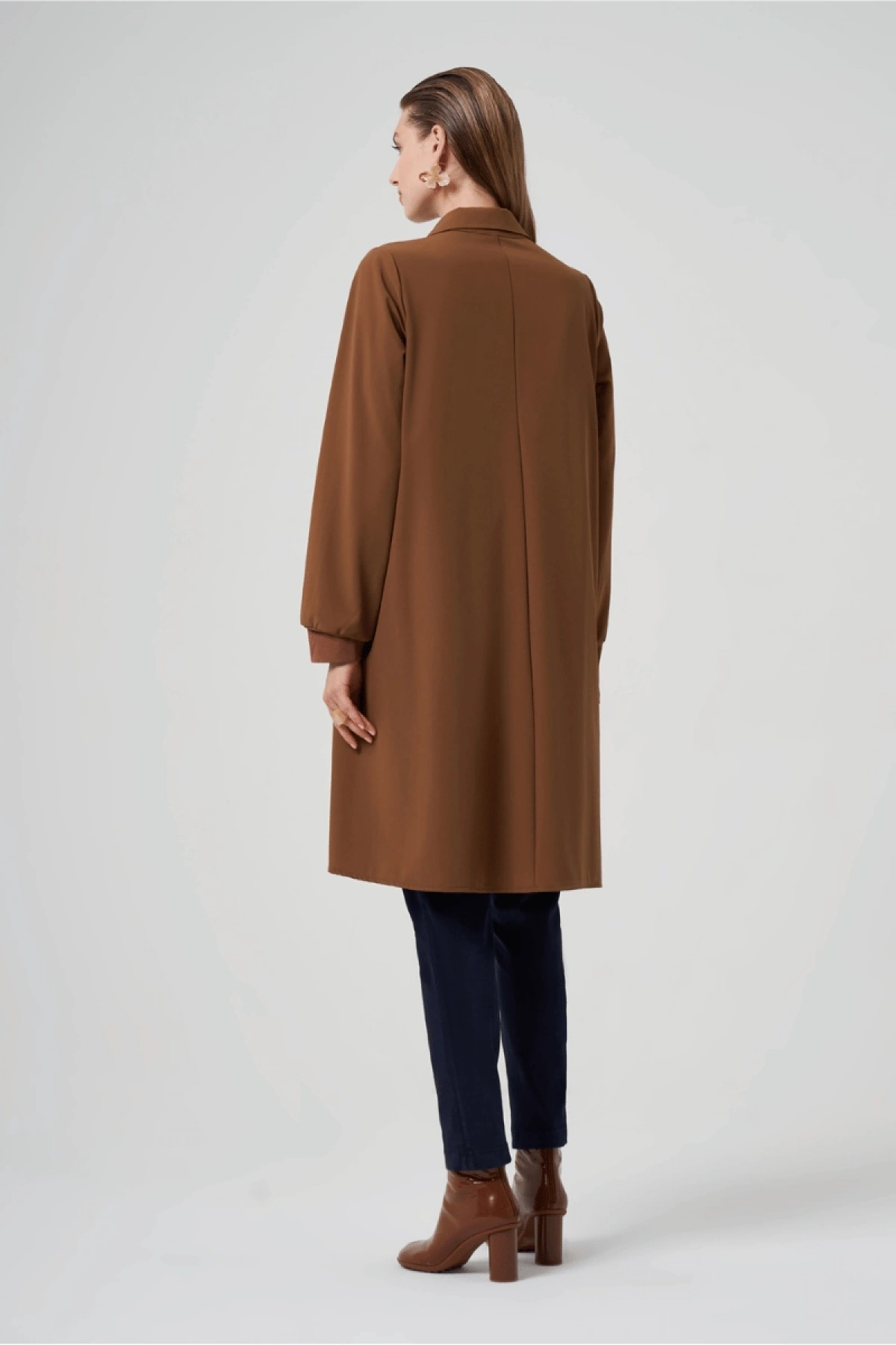 MissWhence Çıtçıtlı Gömlek Kap Taba 36412