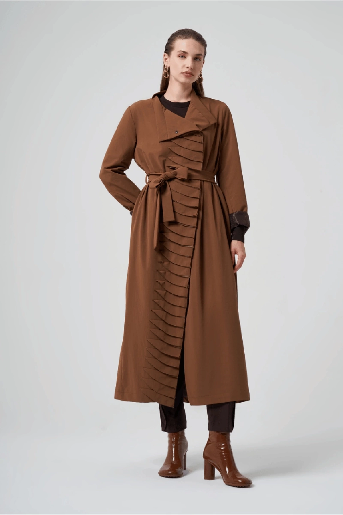 Misswhence Çıtçıtlı Pardesü Taba 36525