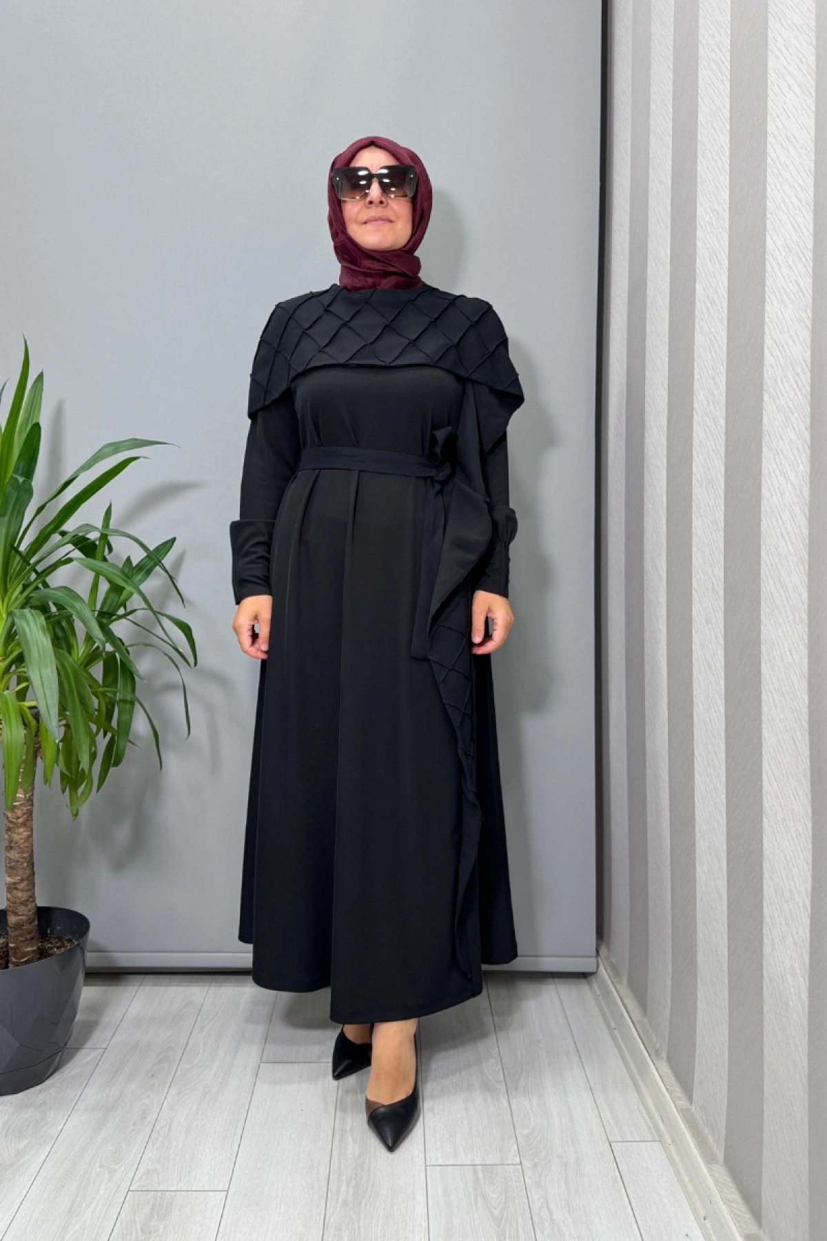 Misswhence Dikiş Detaylı Elbise Siyah 38816