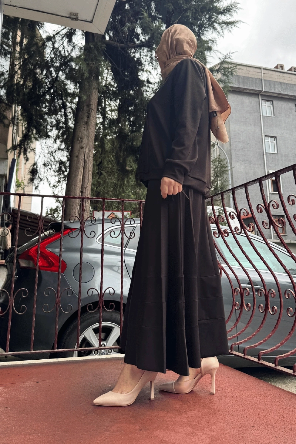 MissWhence Etek Bluz Takım Kahve 36002