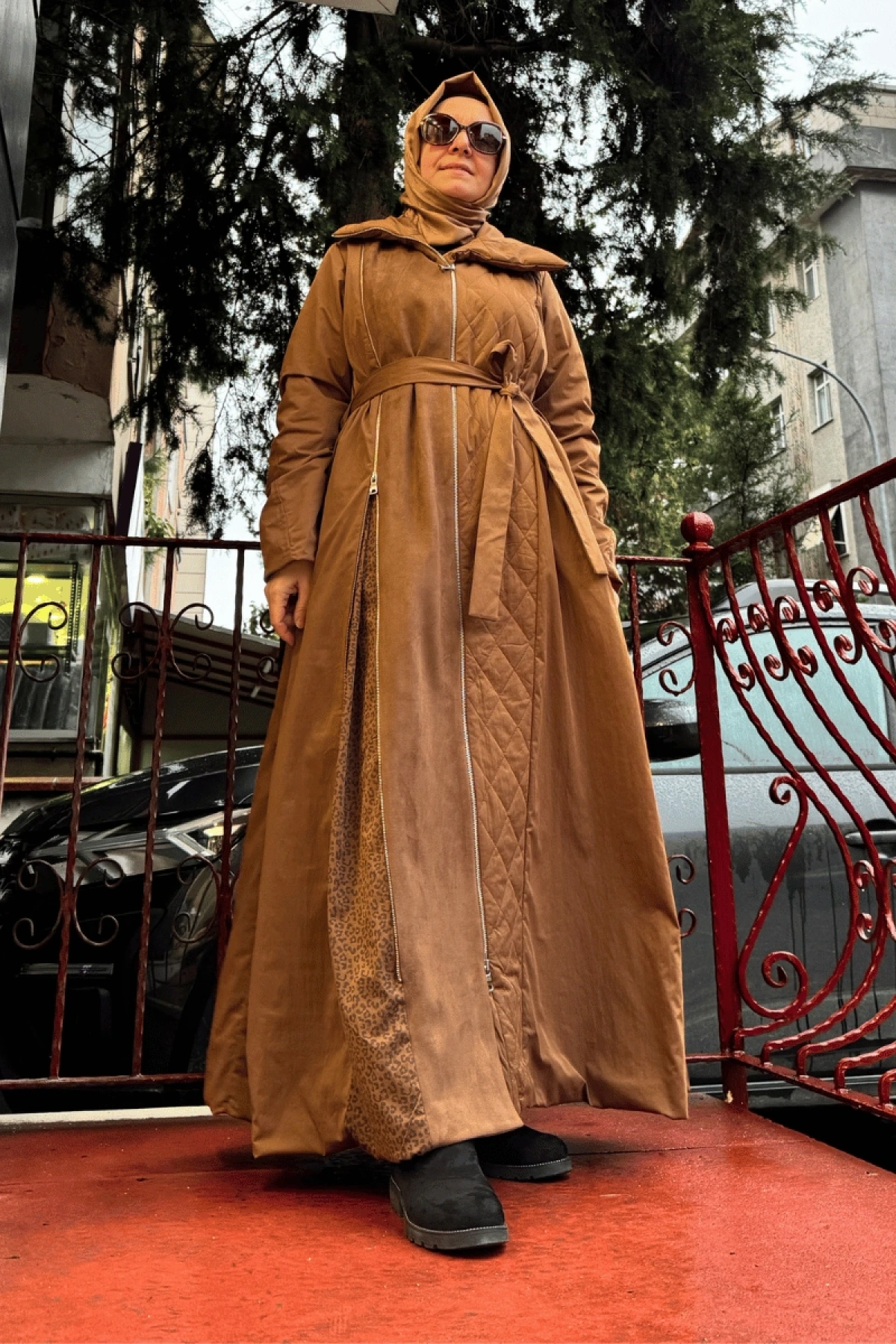 MissWhence Fermuar Detaylı Paraşüt Pardesü Taba 36514