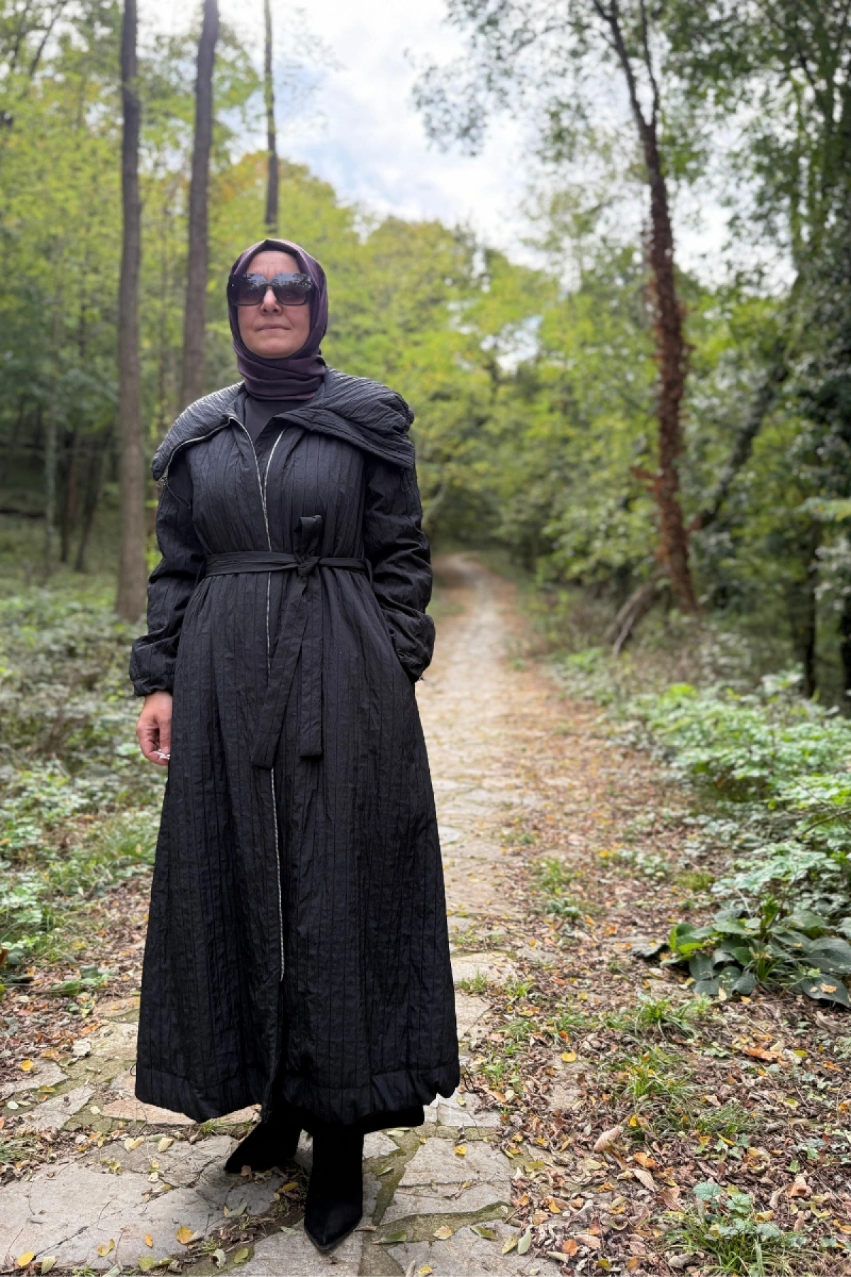 Misswhence Fermuarlı Tafta Pardesü Siyah 38508