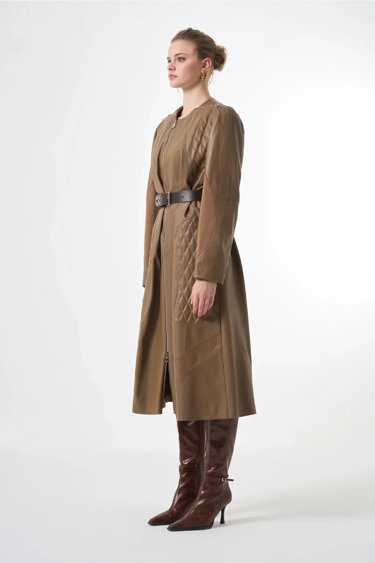 Misswhence Hakiki Deri Ceket Camel 38420