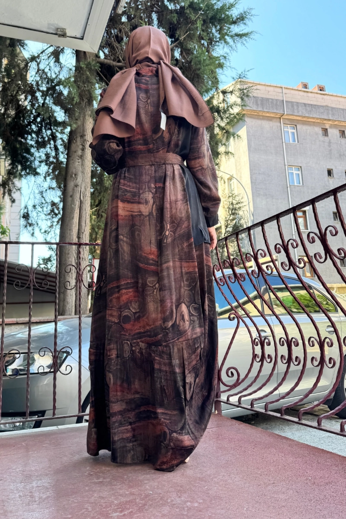 MissWhence İpek Elbise Kahverengi 36828