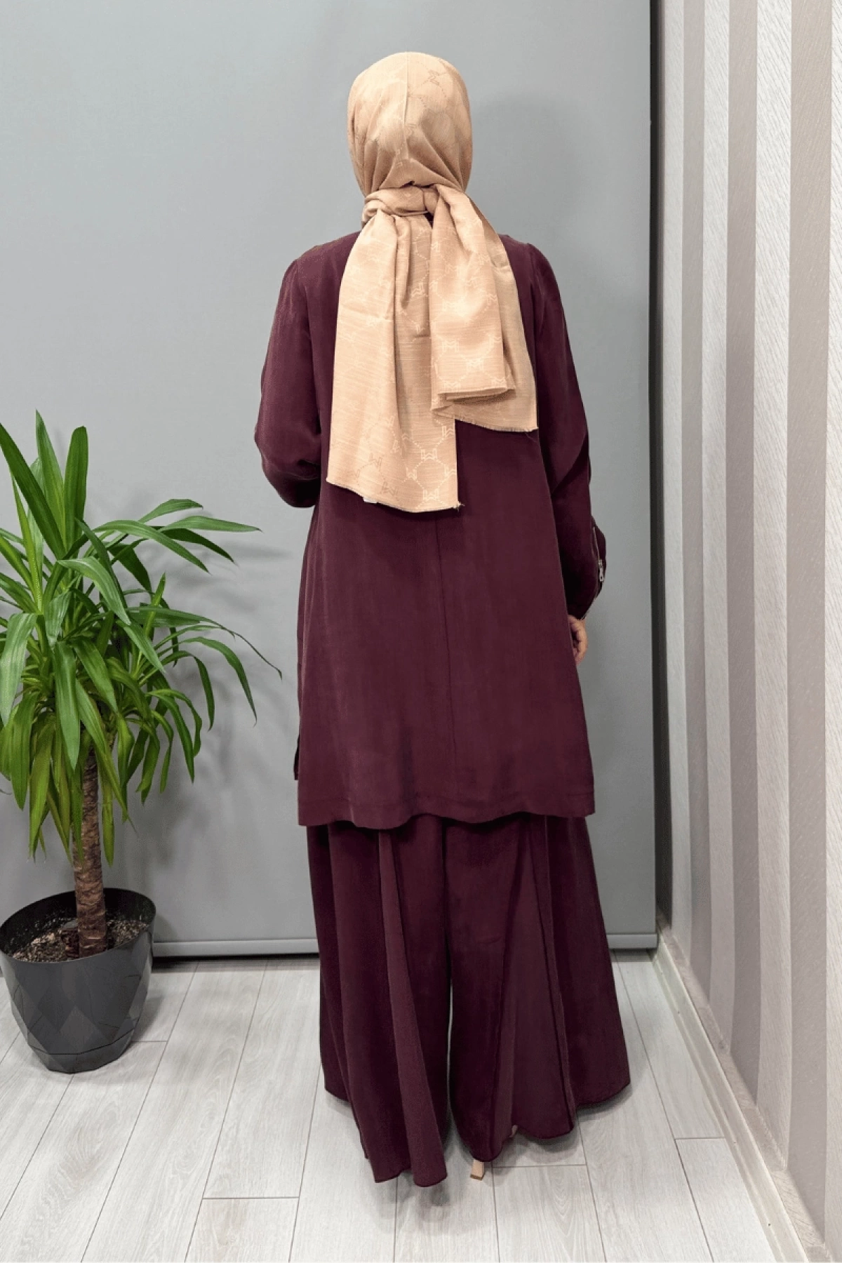 Misswhence İpek Üçlü Takım Bordo 37205