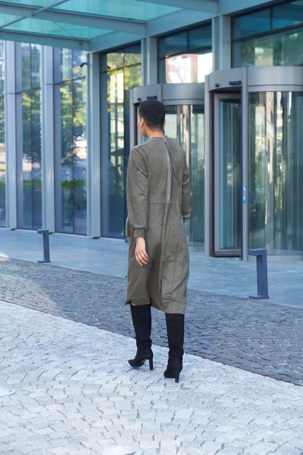 Misswhence Kadife Tunik Elbise 34002