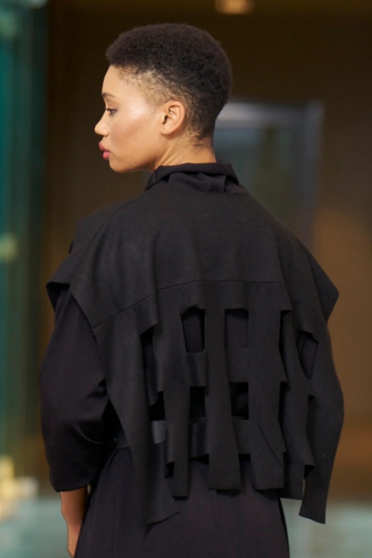 Misswhence Keçe Bolero Detaylı Triko Elbise Siyah 34801