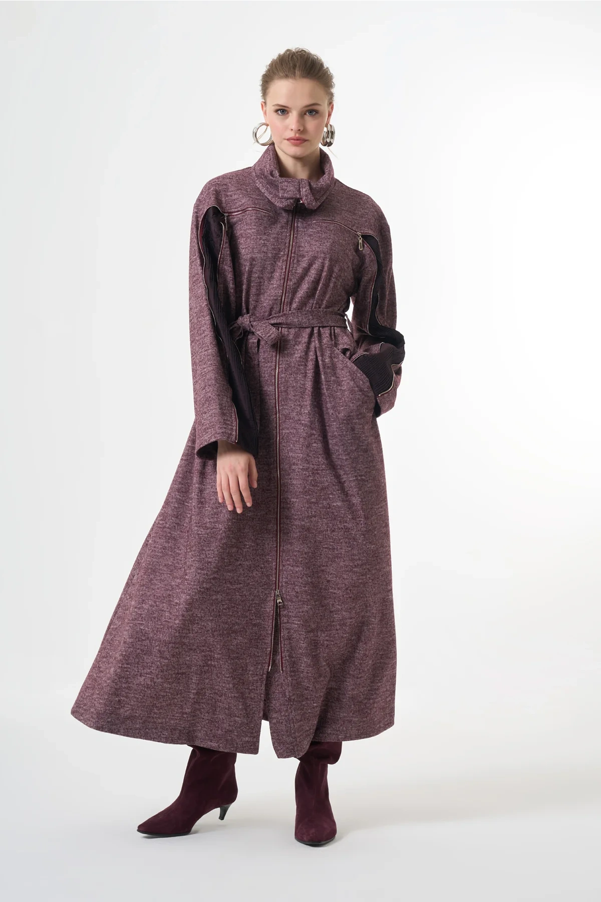 Misswhence Keçe Kaban Bordo 38505