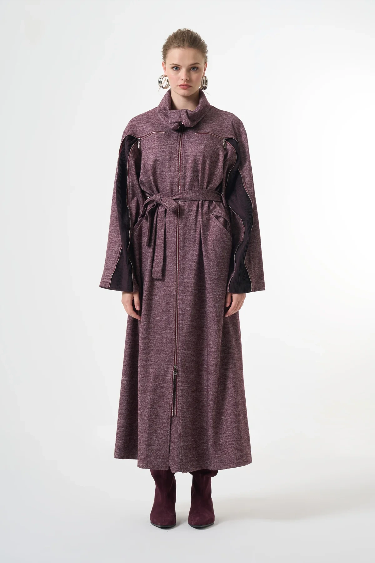 Misswhence Keçe Kaban Bordo 38505