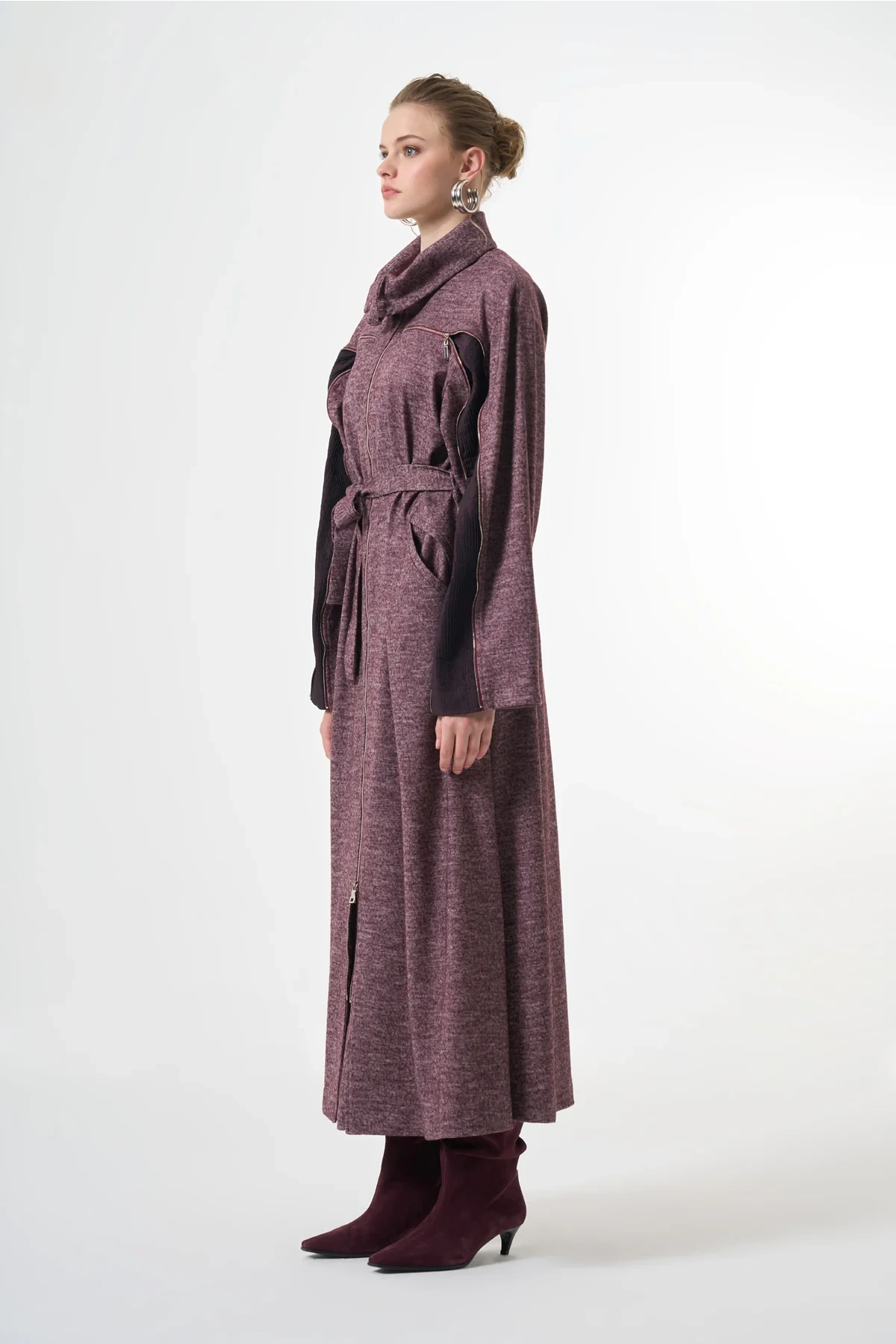 Misswhence Keçe Kaban Bordo 38505