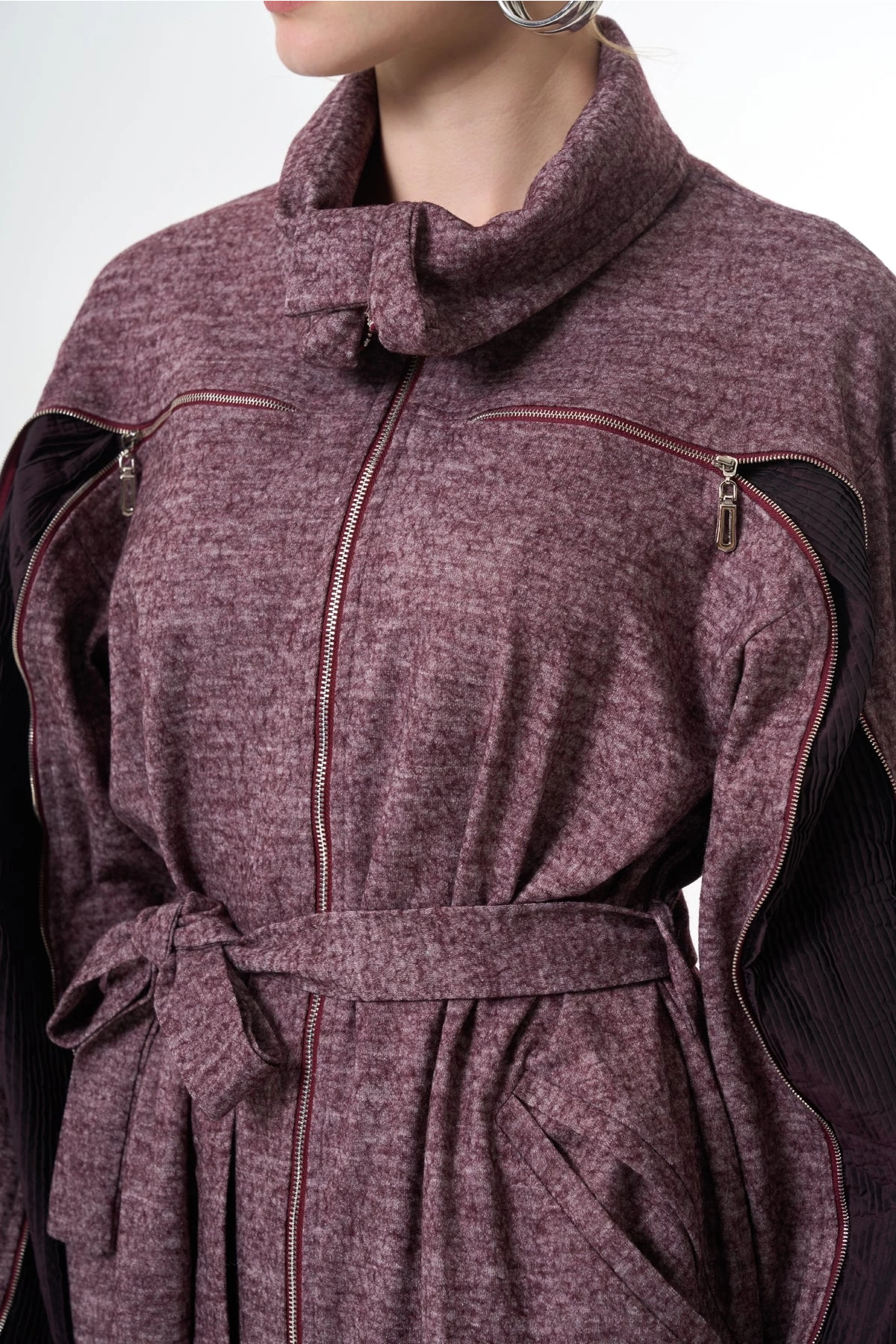 Misswhence Keçe Kaban Bordo 38505