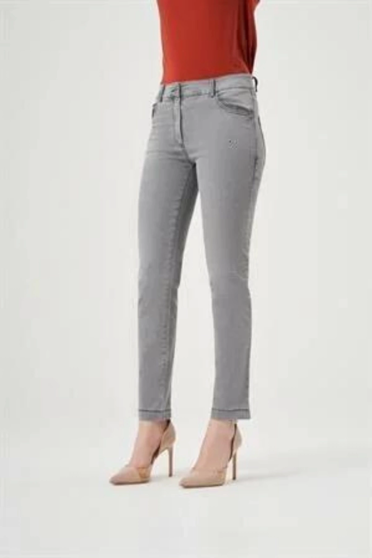 Misswhence Kot Pantolon Gri 32124
