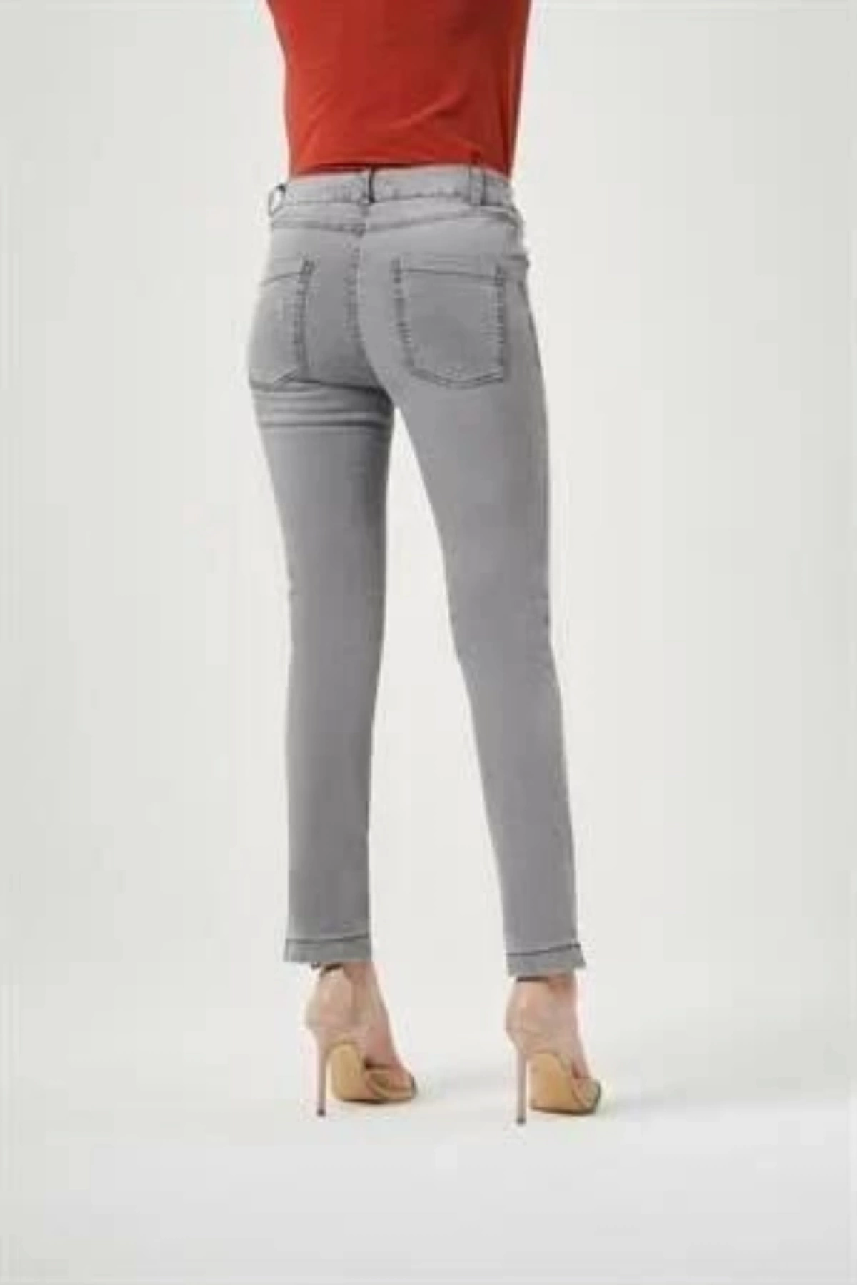 Misswhence Kot Pantolon Gri 32124