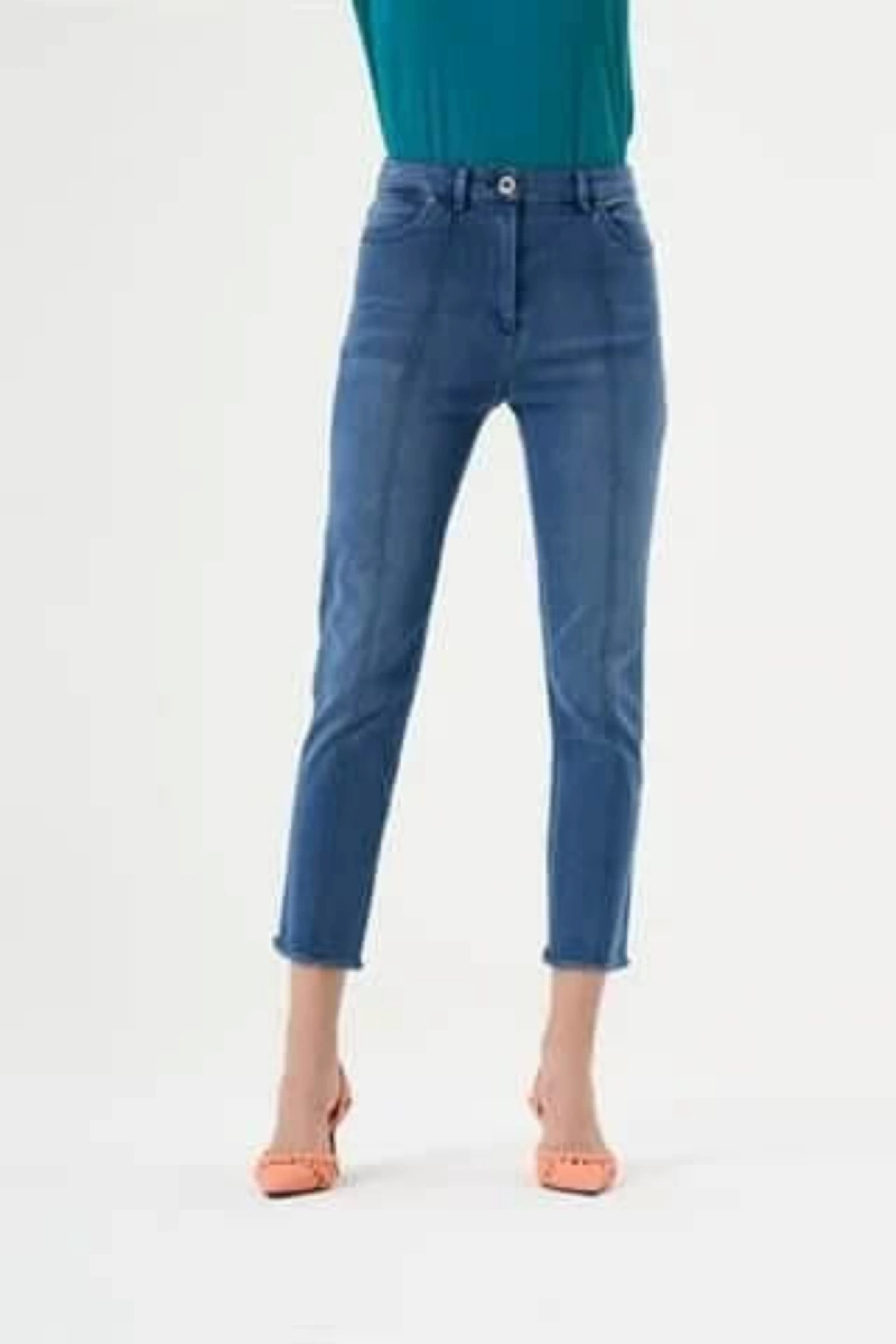 Misswhence Likralı Kot Pantolon Mavi 33104