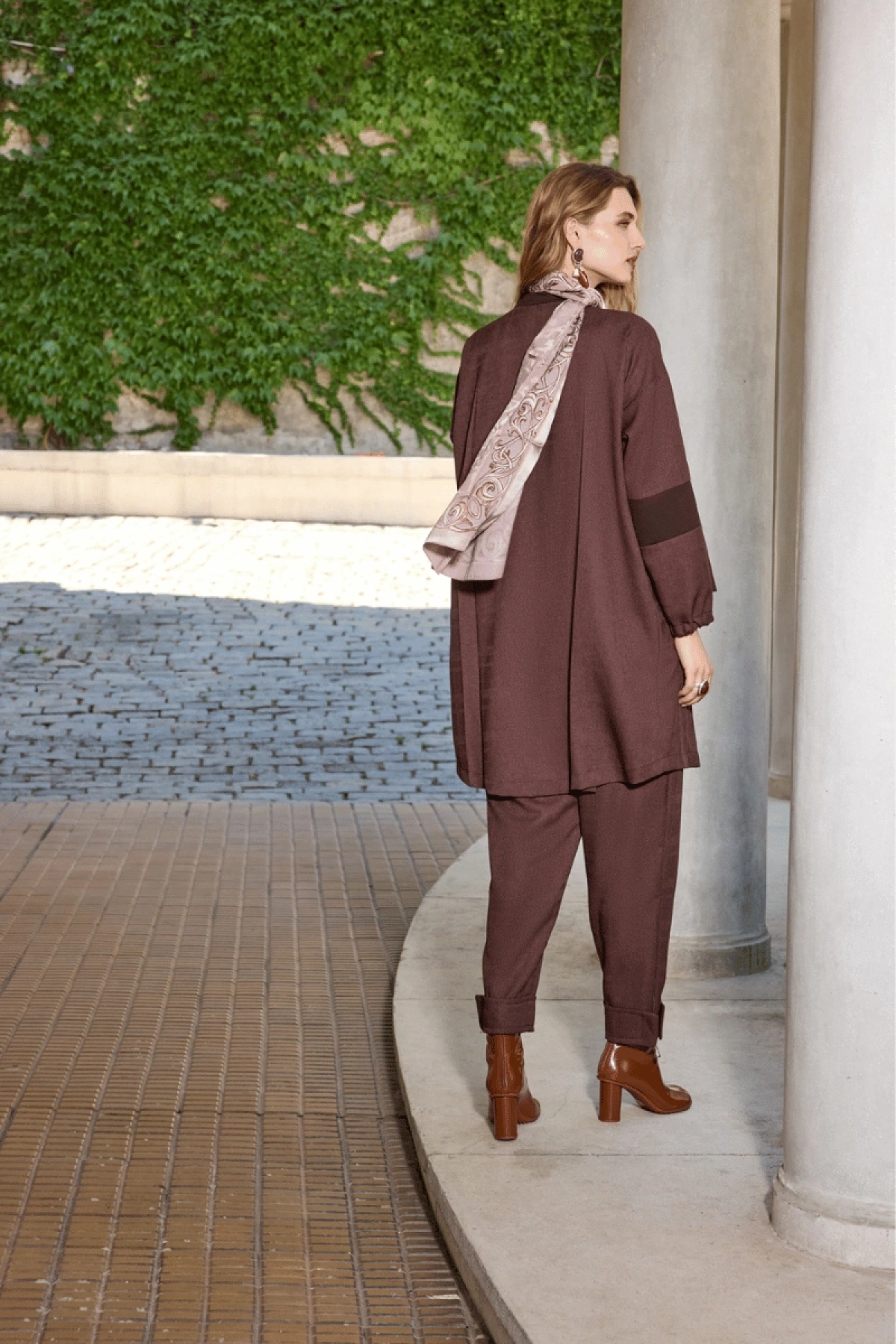 MissWhence Seasonal Zippered Shirt Coat Coffee 36407