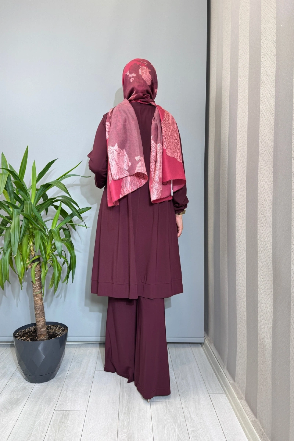 Misswhence Modal Penye Tunik Bordo 39030