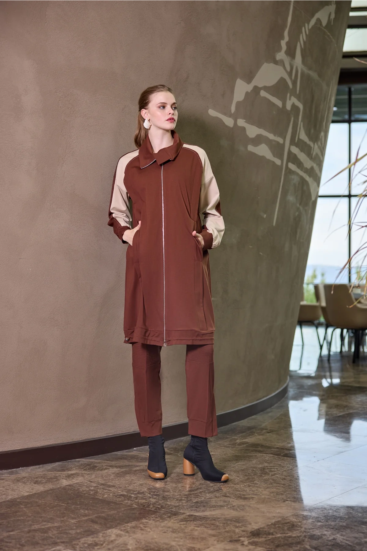 Misswhence Şerit Detaylı Kap Taba 38400