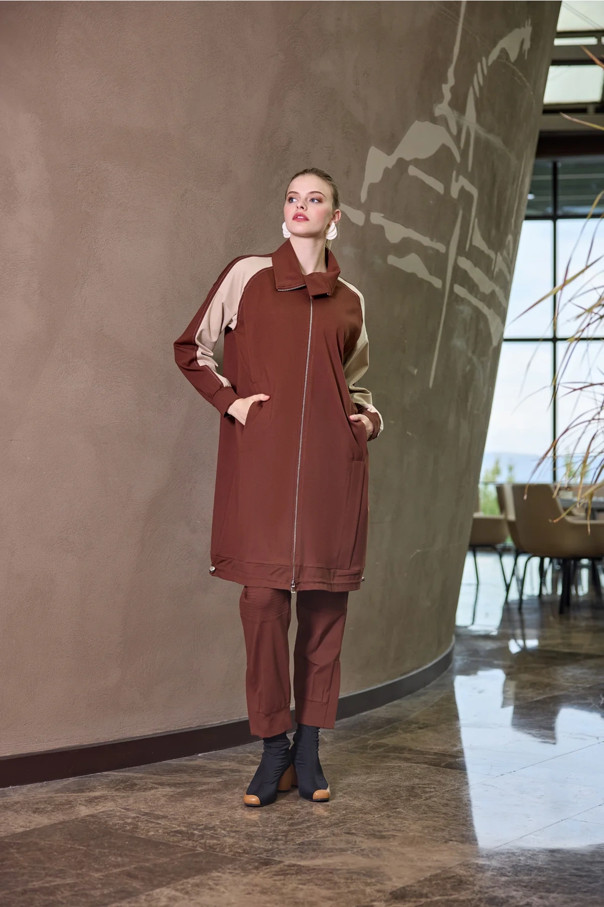 Misswhence Şerit Detaylı Kap Taba 38400