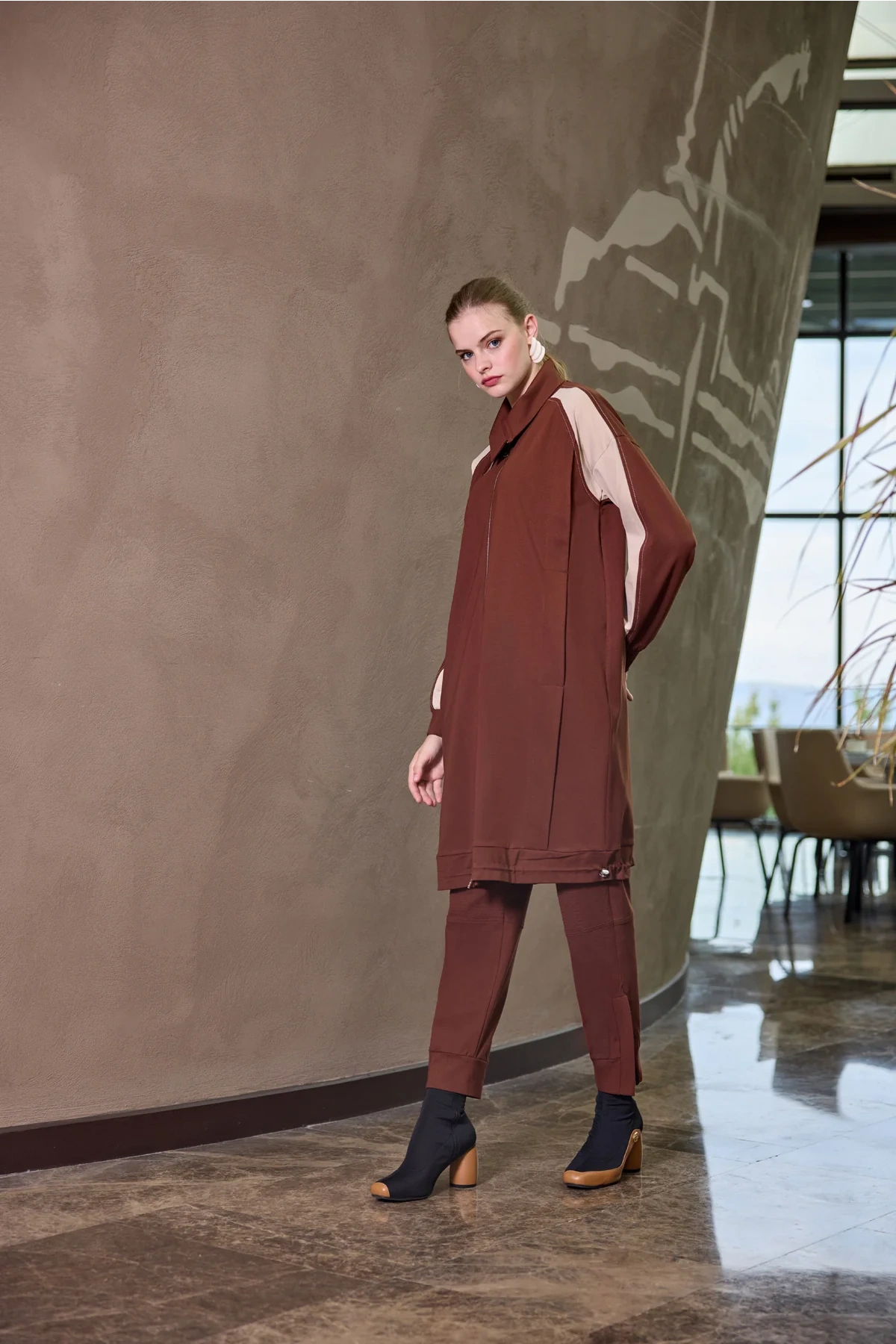 Misswhence Şerit Detaylı Kap Taba 38400