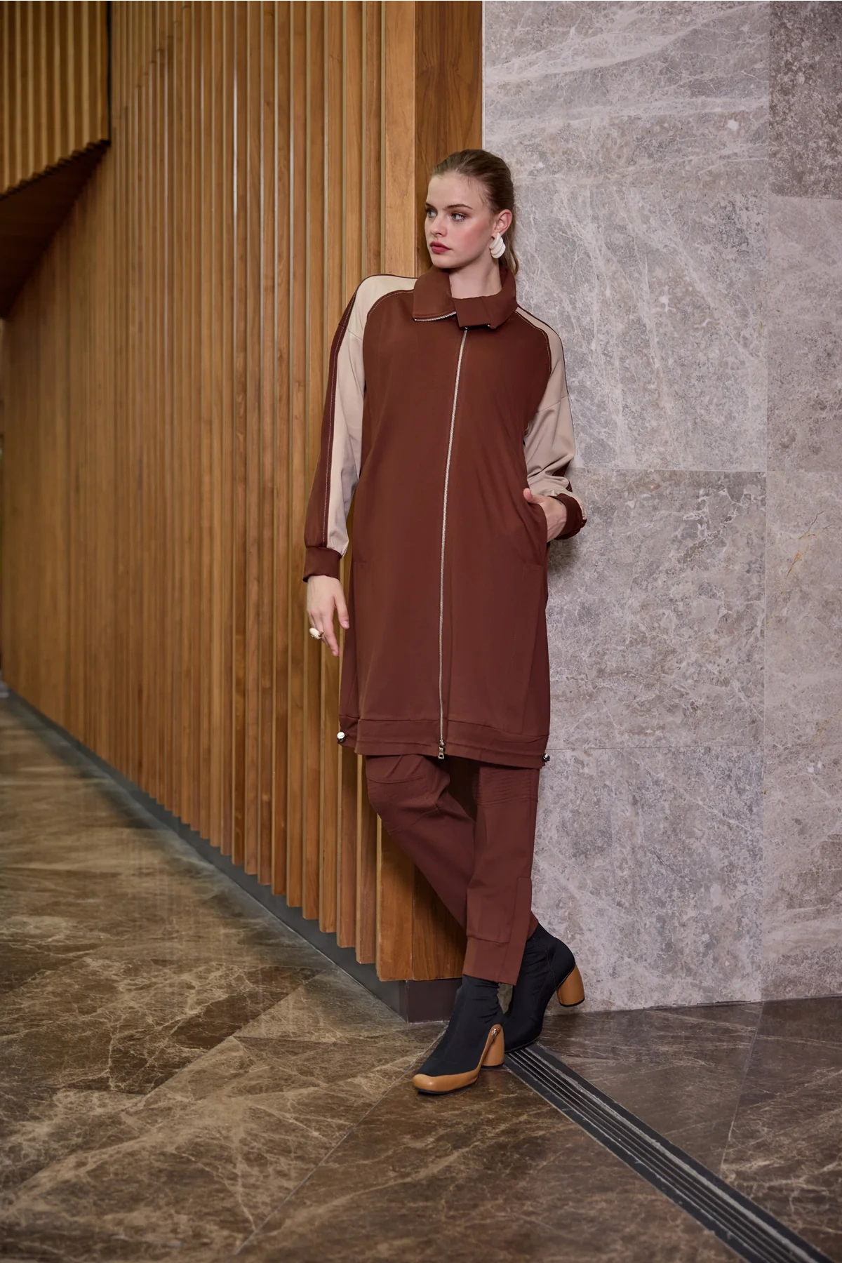 Misswhence Şerit Detaylı Kap Taba 38400