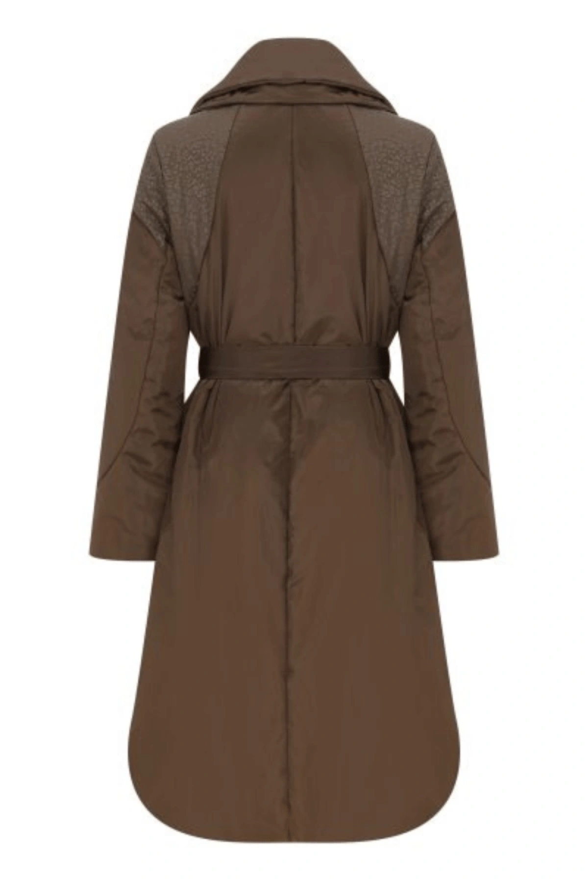 Misswhence Inflatable Overcoat (Mid-length) Coffee 34506