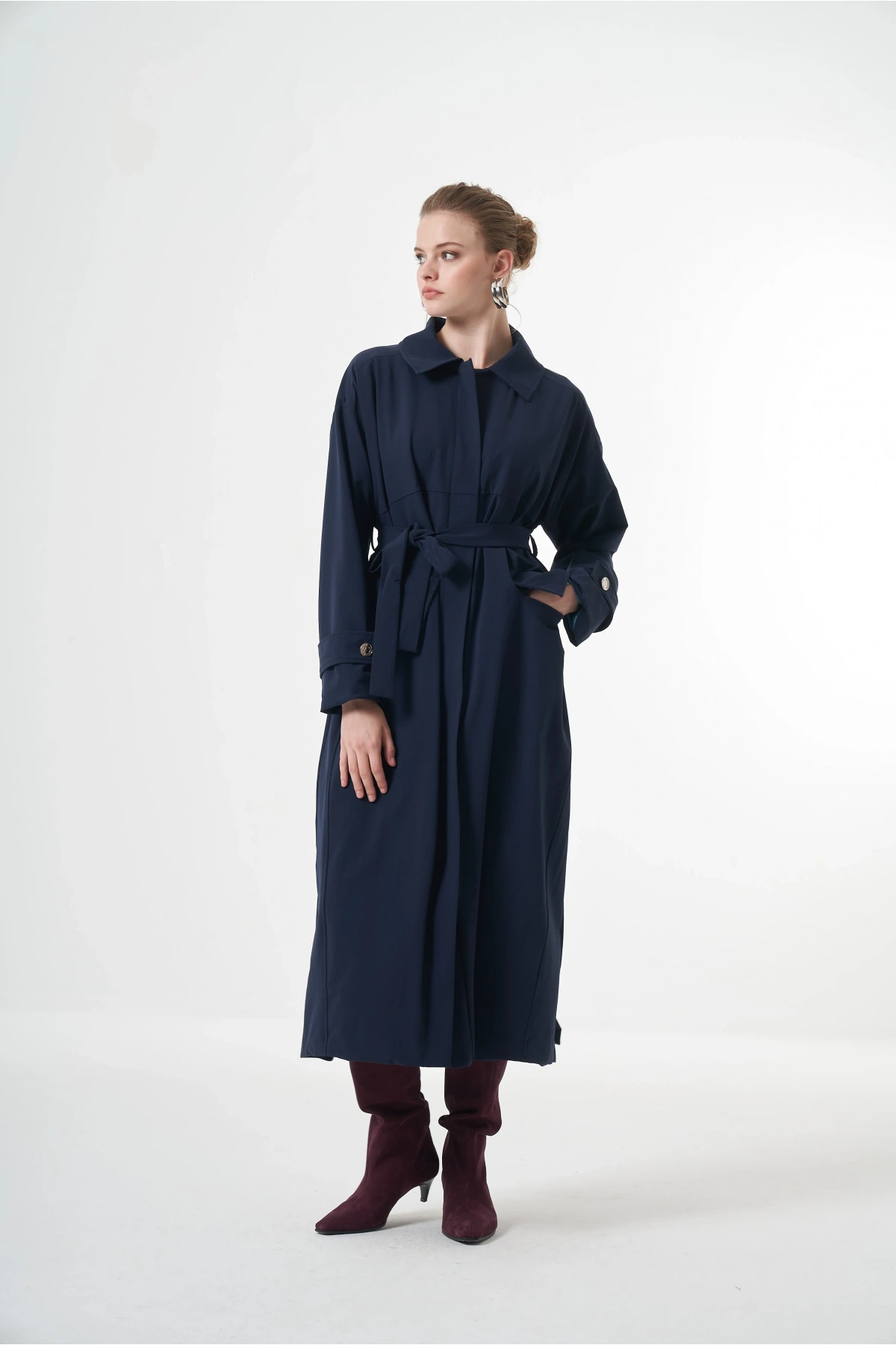 Misswhence Trençkot Lacivert 38500