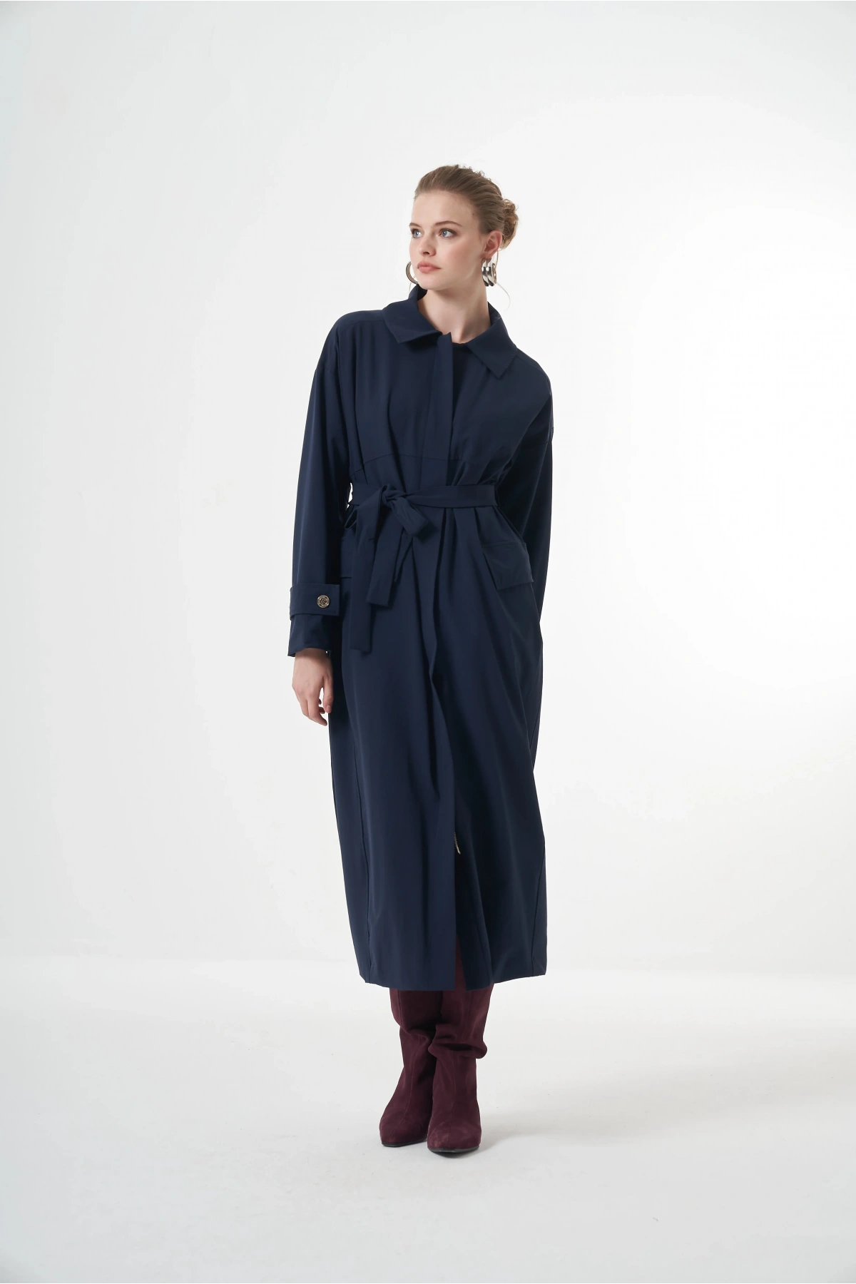 Misswhence Trençkot Lacivert 38500