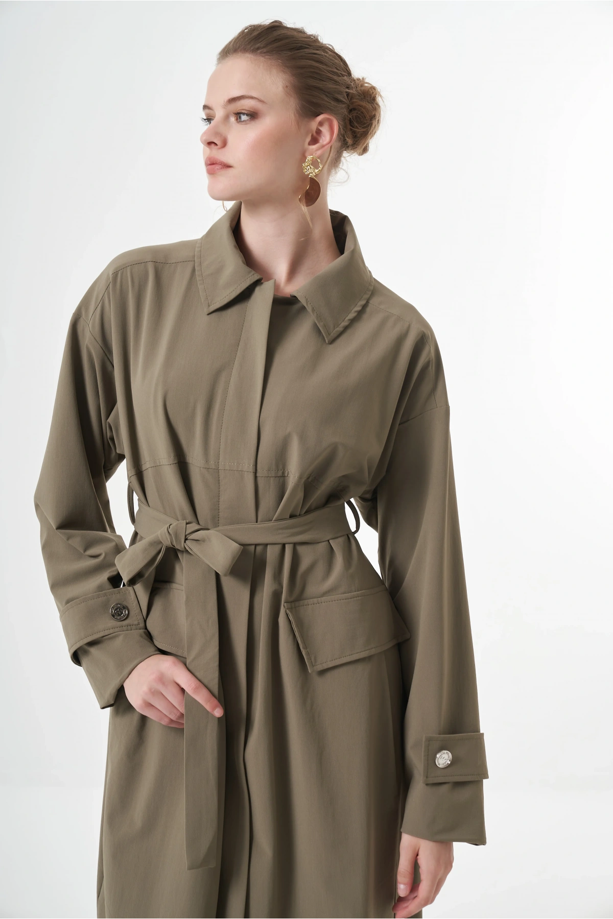 Misswhence Trençkot Yeşil 38500