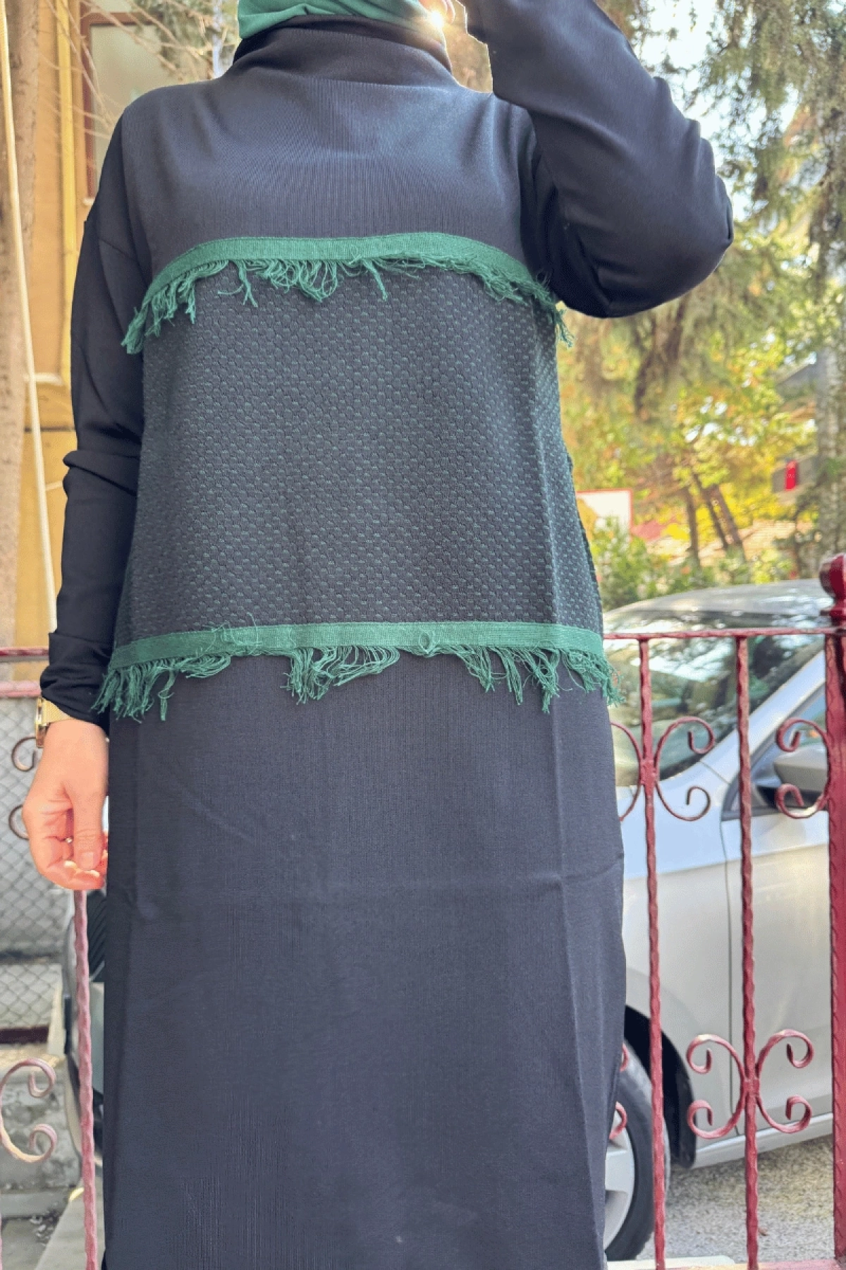 MissWhence Triko Tunik Siyah Miss248