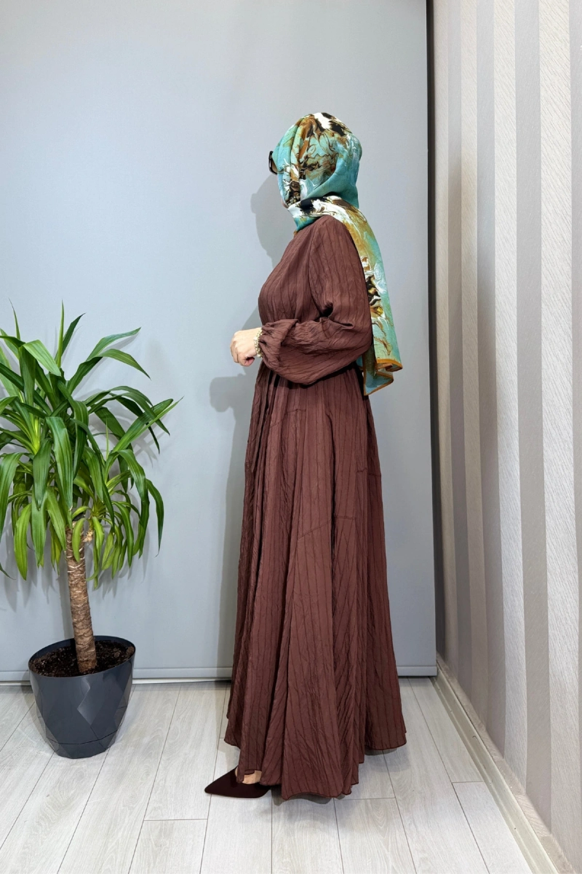 Misswhence Viscon Elbise Kahve 39844