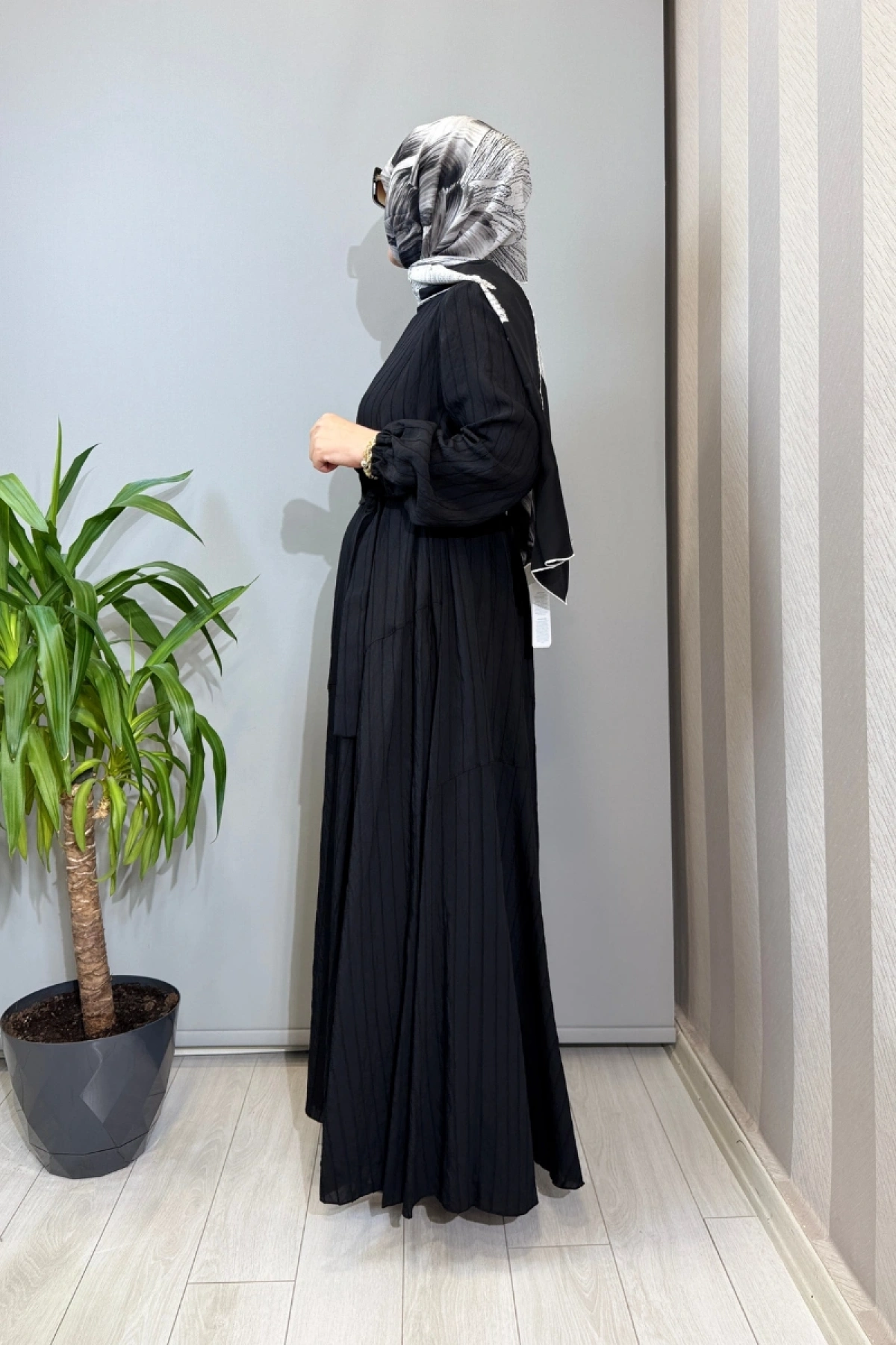 Misswhence Viscon Elbise Siyah 39844