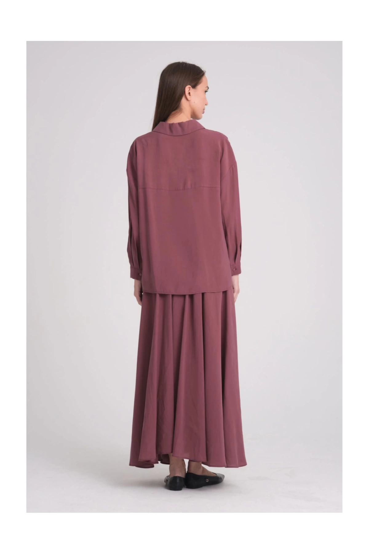 QOOQ Olbis Gömlek Mürdüm 25SS201