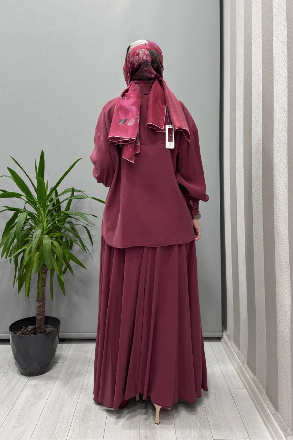 QOOQ Olbis Gömlek Mürdüm 25SS201