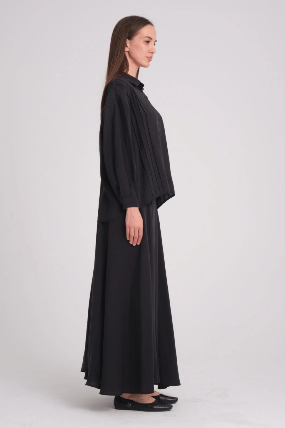 QOOQ Olbis Gömlek Siyah 25SS201