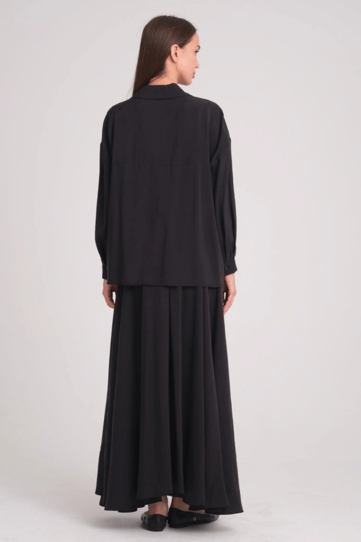 QOOQ Olbis Gömlek Siyah 25SS201